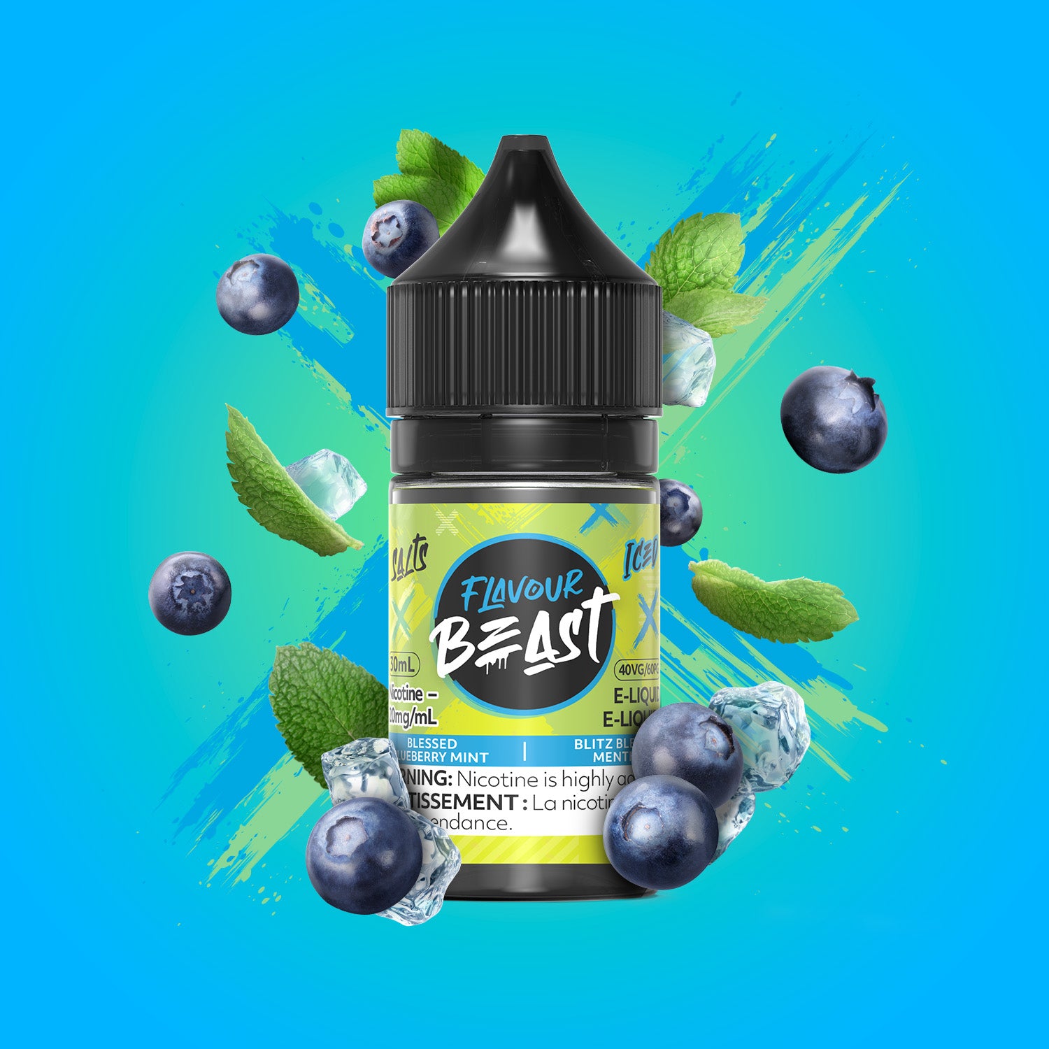 FLAVOUR BEAST SALT BLUEBERRY MINT 30ML 20MG