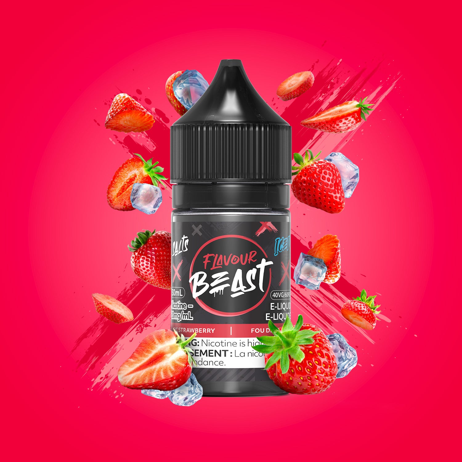 FLAVOUR BEAST SALT STRAWBERRY ICE 30ML 20MG