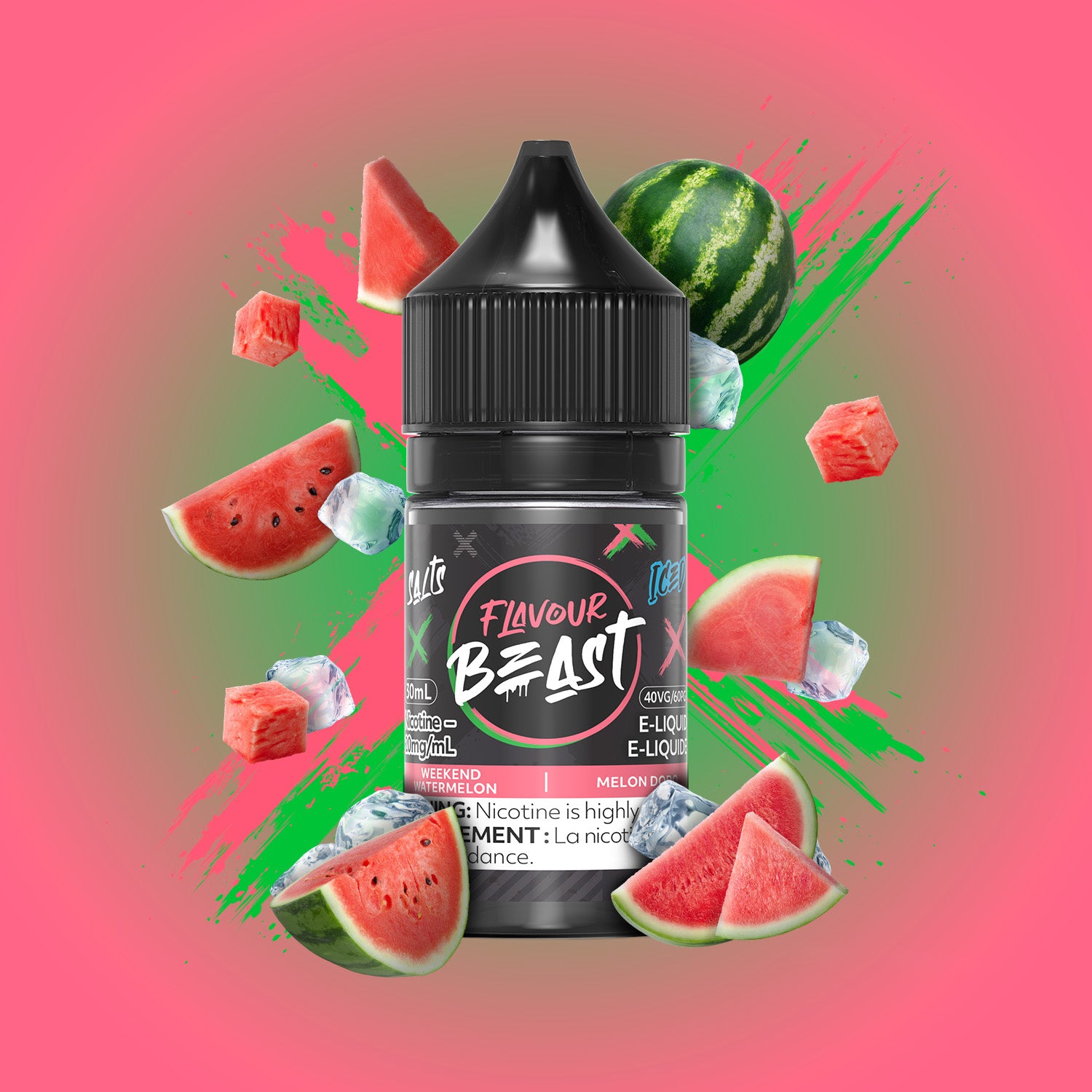 FLAVOUR BEAST SALT - WEEKEND WATERMELON ICED 30ML