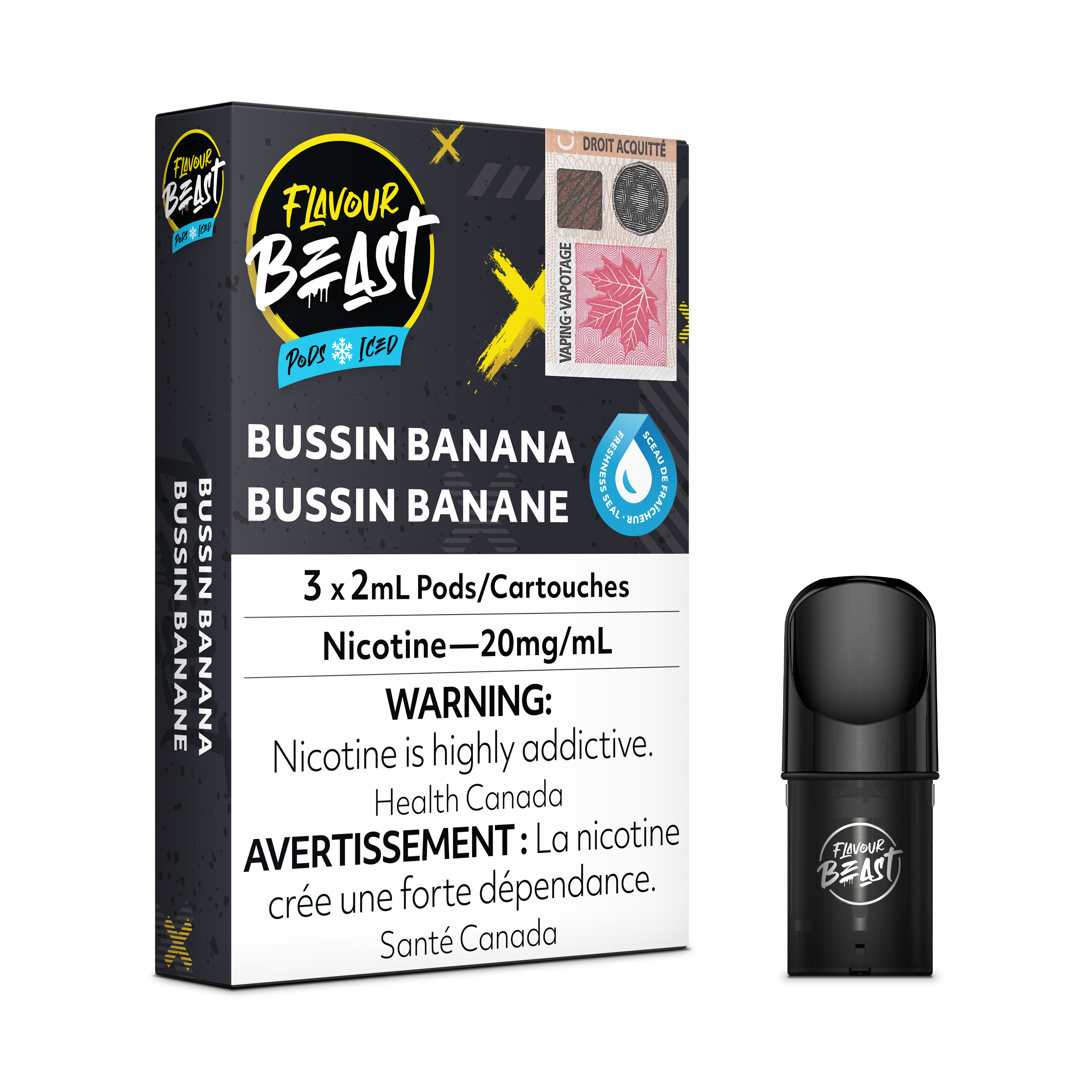 FLAVOUR BEAST S-POD 3P BANANA ICE 20MG