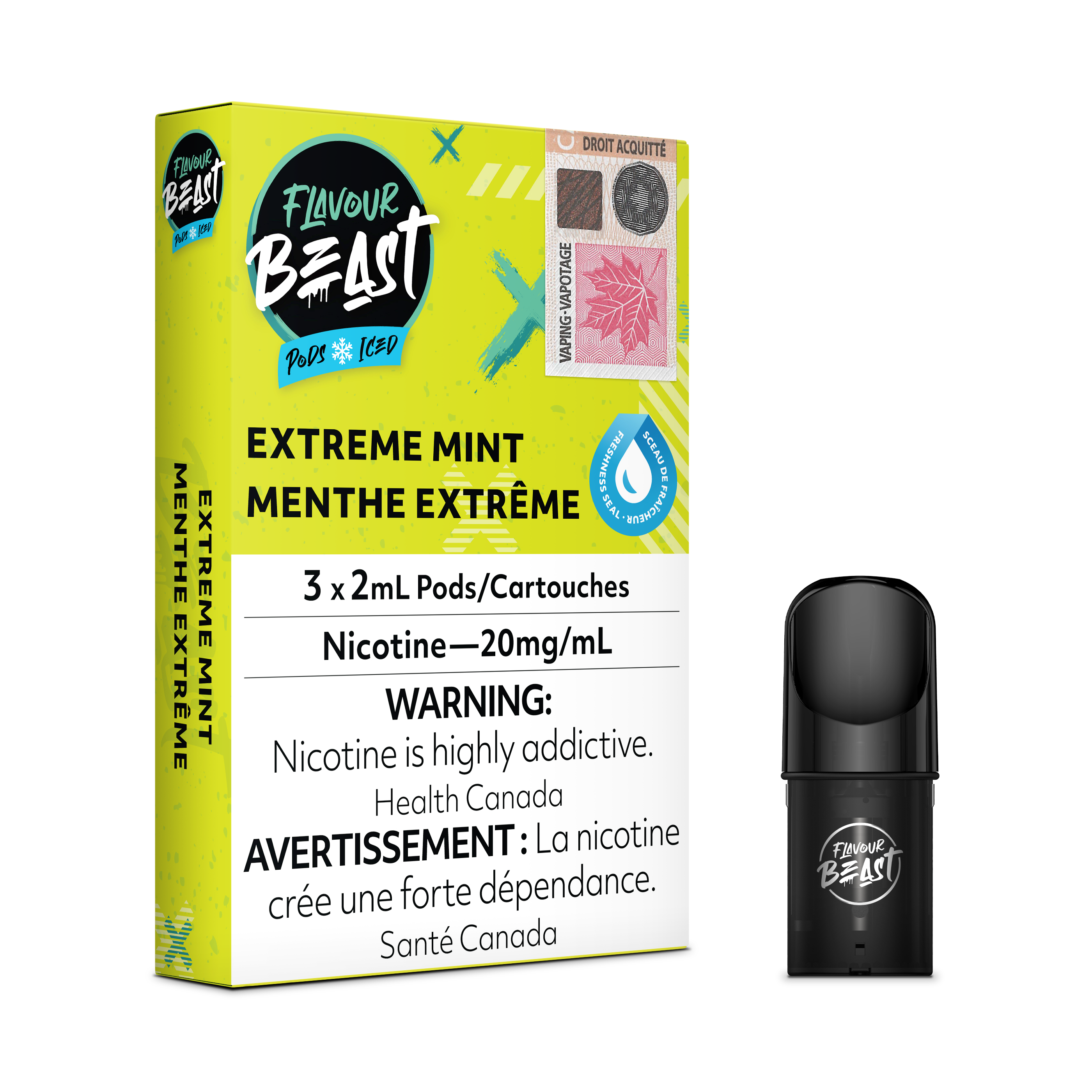 FLAVOUR BEAST S-POD 3P EXTREME MINT 20MG