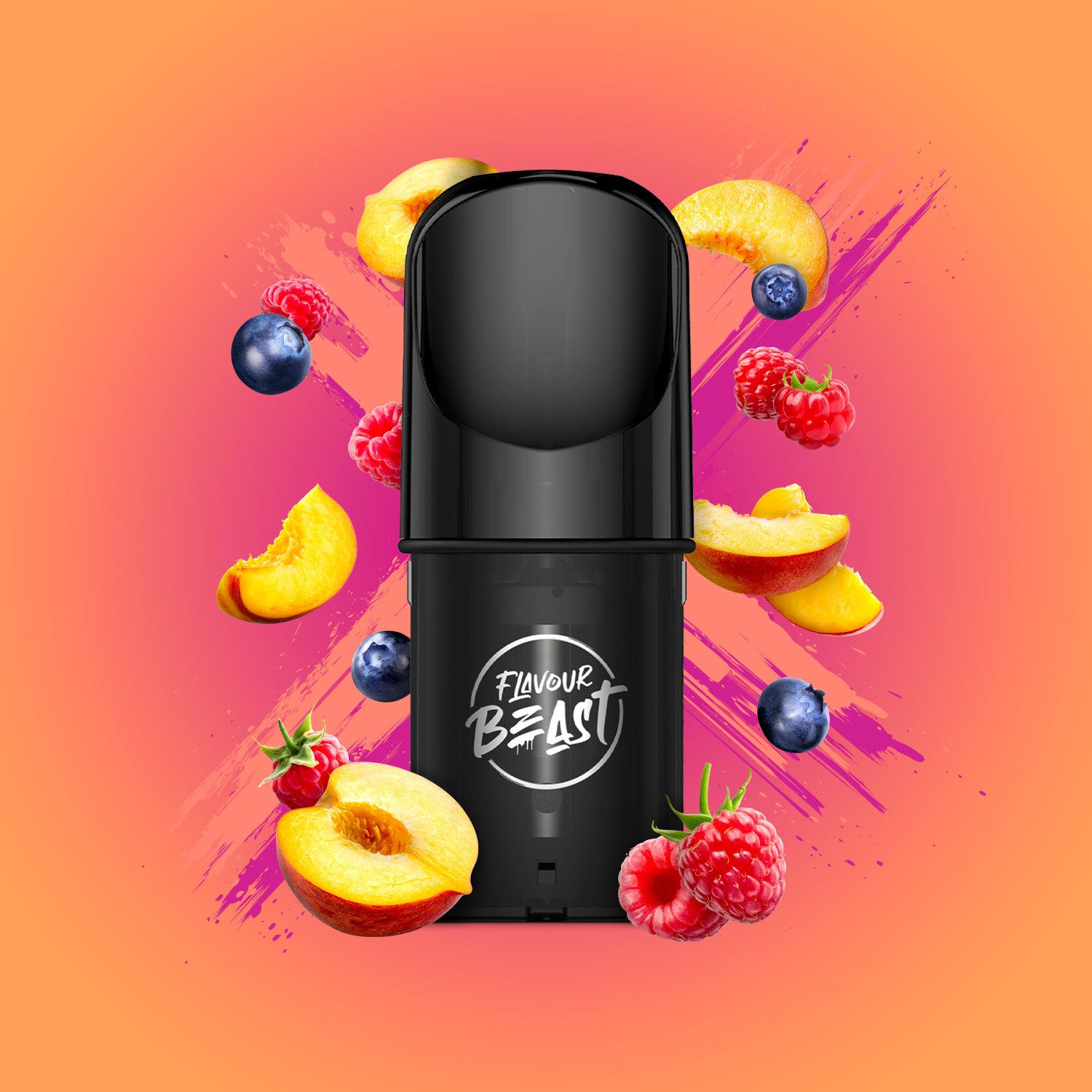 FLAVOUR BEAST S-POD 3P PEACH BERRY 20MG