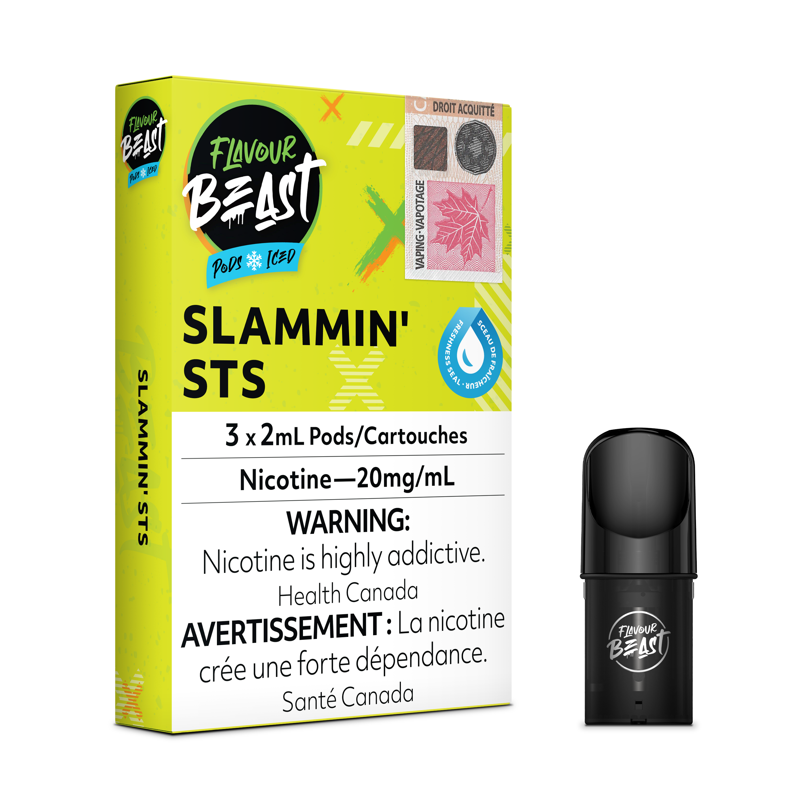 FLAVOUR BEAST S-POD 3P SLAMMIN STS ICE 20MG