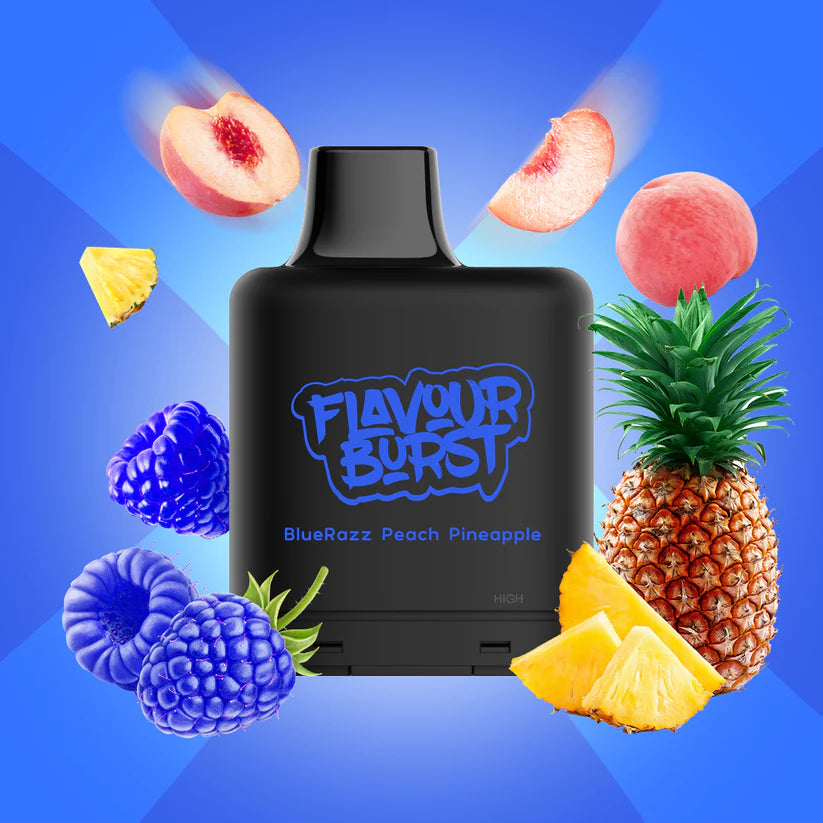 FLAVOUR BURST X  - BLUERAZZ PEACH PINEAPPLE 20MG