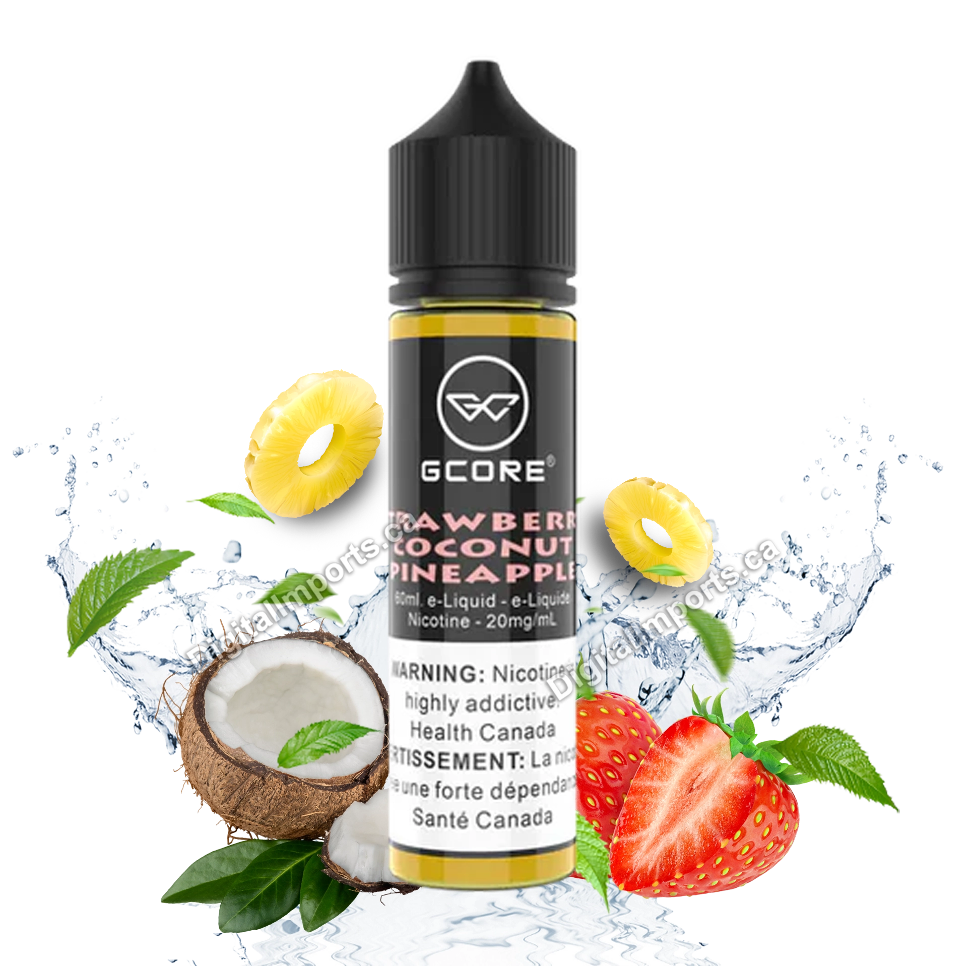 GCORE SALT - STRAWBERRY COCONUT PINEAPPLE 60ML