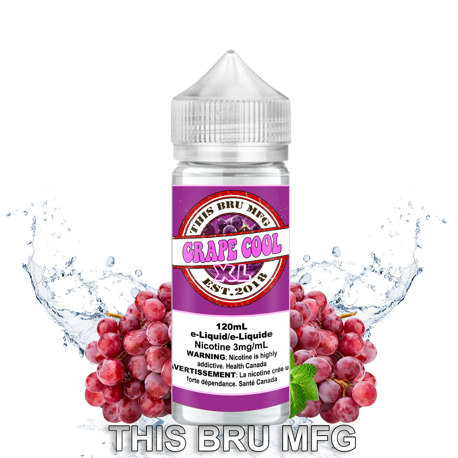 CUSTOM THIS BRU MFG - GRAPE COOL 120ML