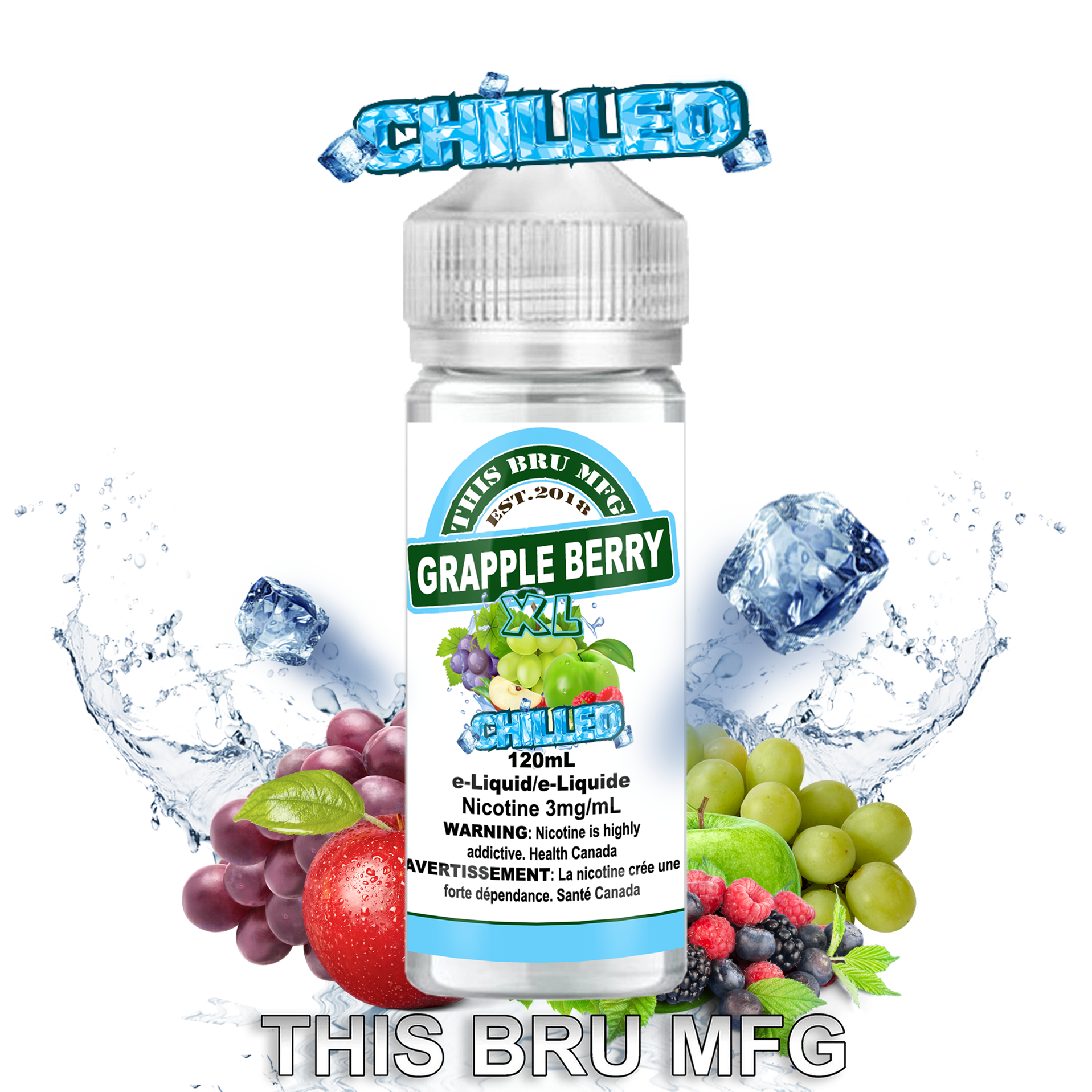 CUSTOM THIS BRU MFG - GRAPPLE BERRY CHILLED 120ML