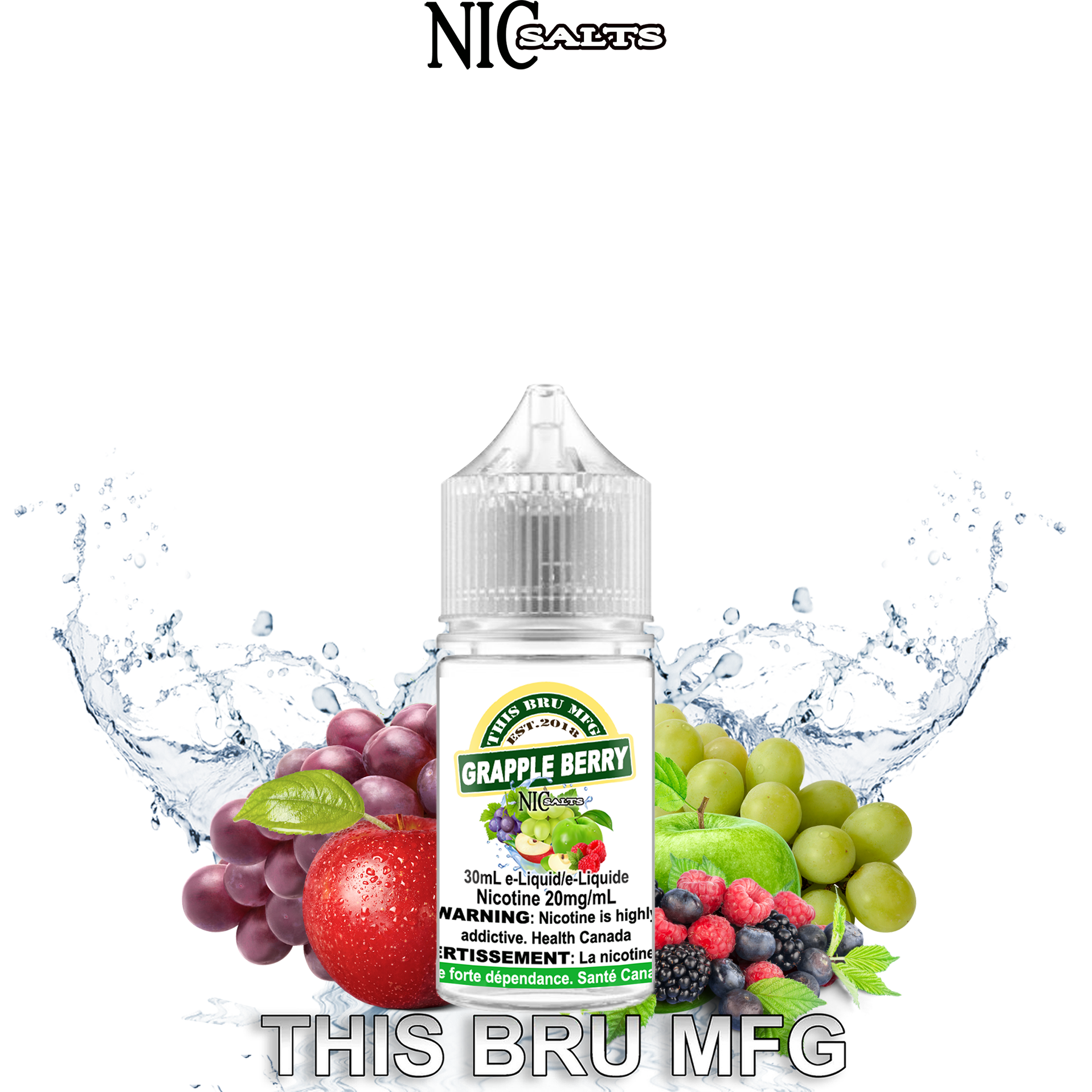 THIS BRU MFG - GRAPPLE BERRY SALT 30ML