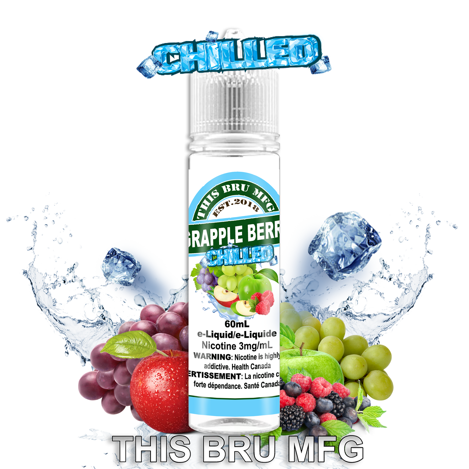 THIS BRU MFG - GRAPPLE BERRY CHILLED 60ML