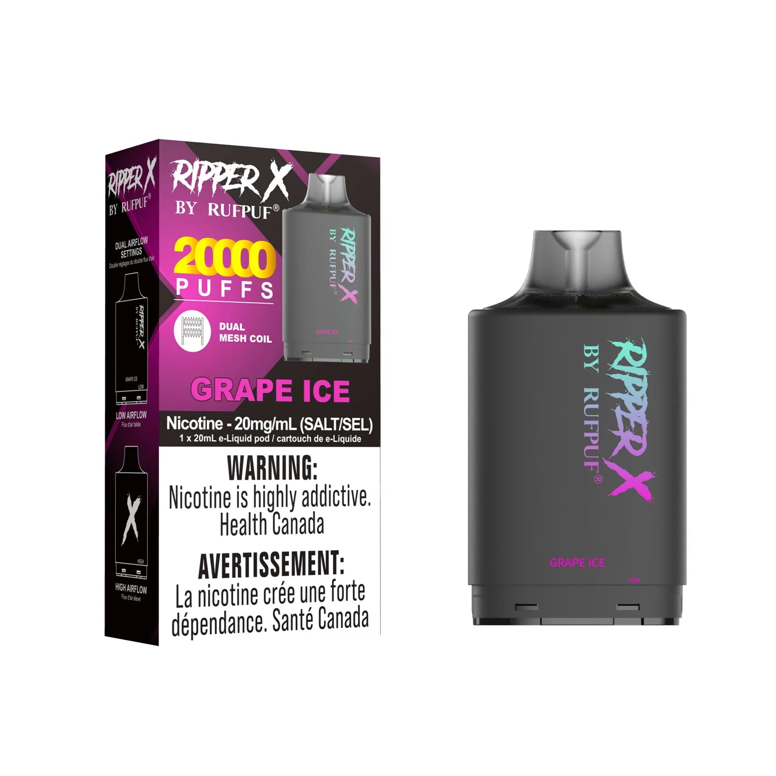 RIPPER X 20K Grape Ice 20MG