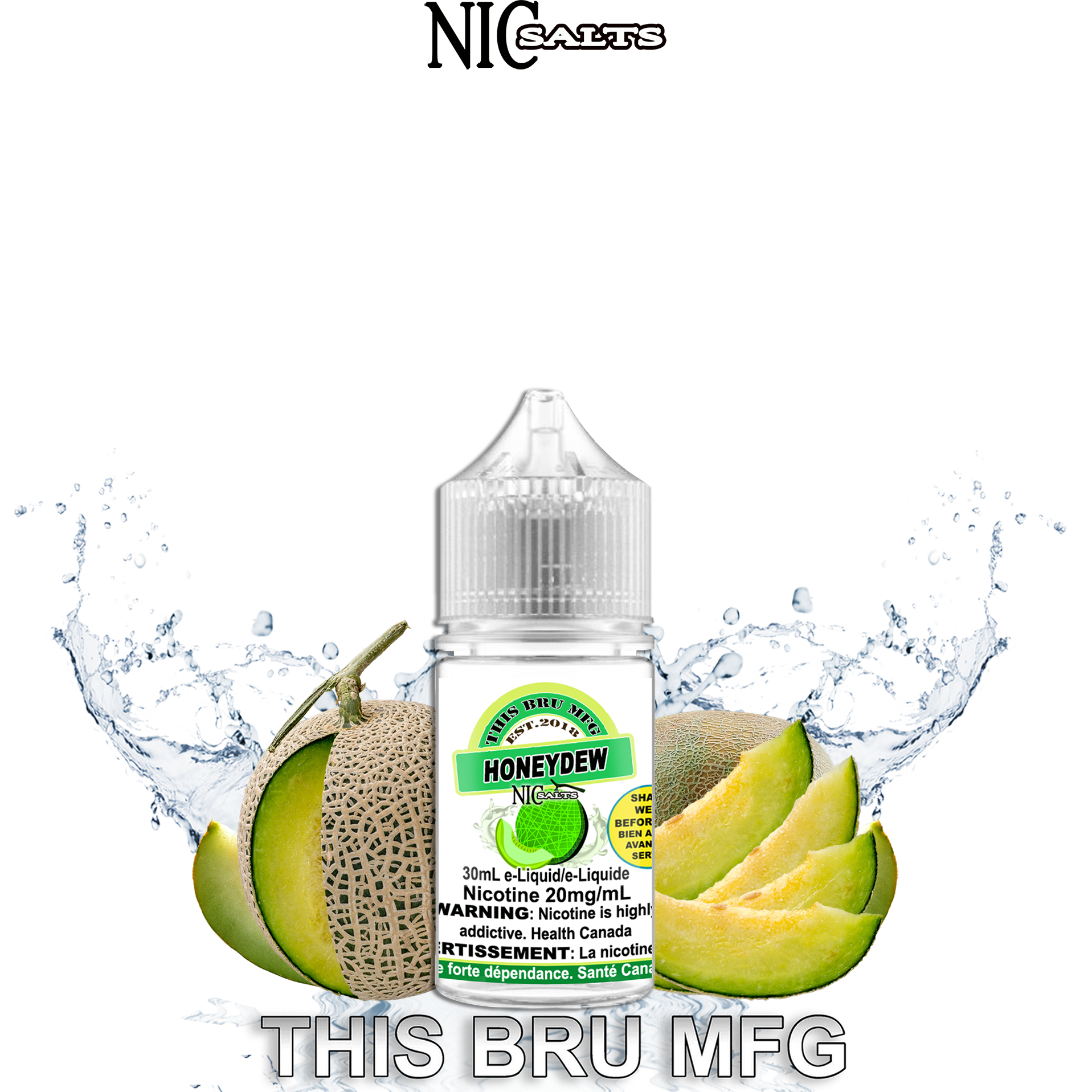 CUSTOM THIS BRU MFG SALT - HONEYDEW 30ML