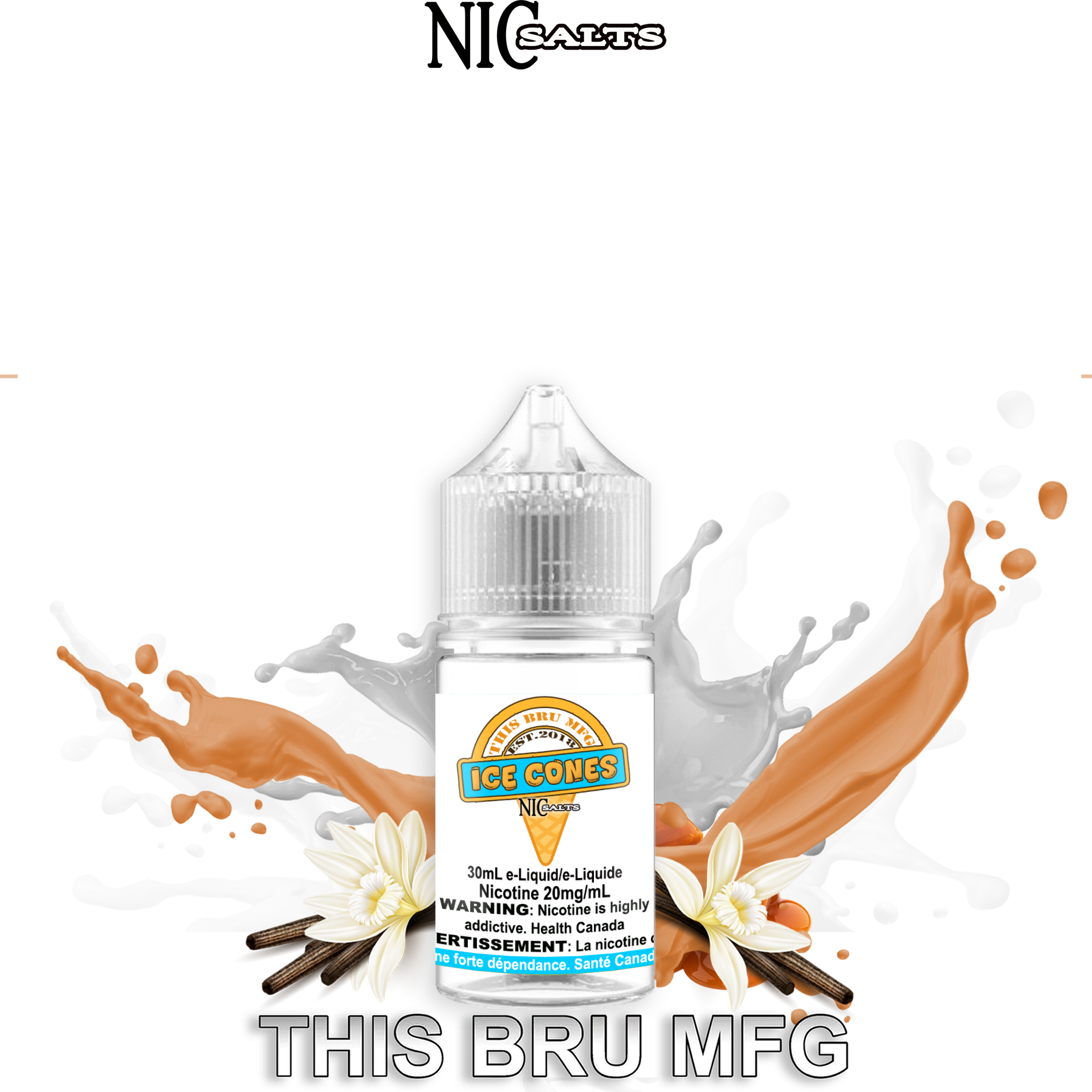 THIS BRU MFG - ICE CONES SALT 30ML