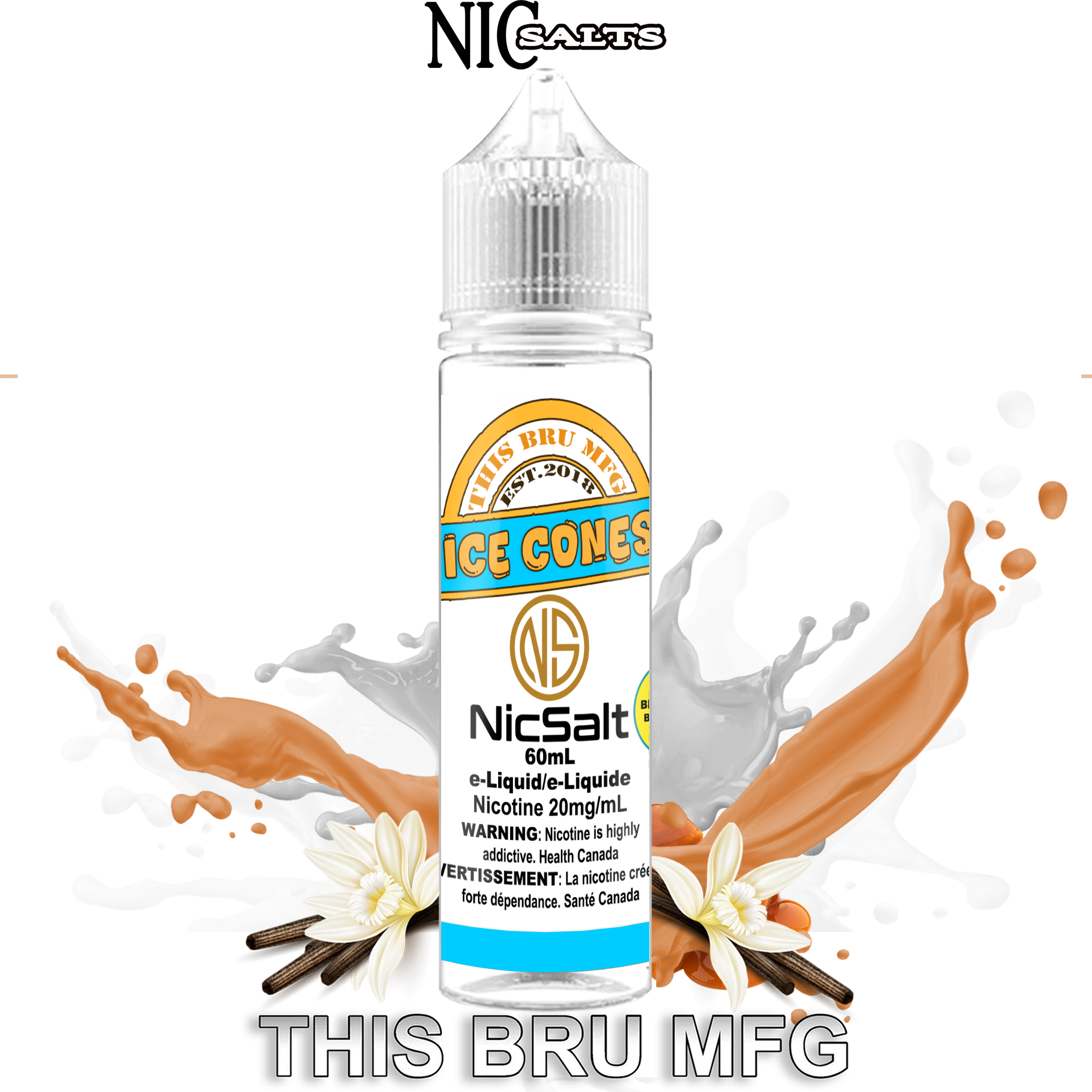 CUSTOM THIS BRU MFG SALT - ICE CONES 60ML