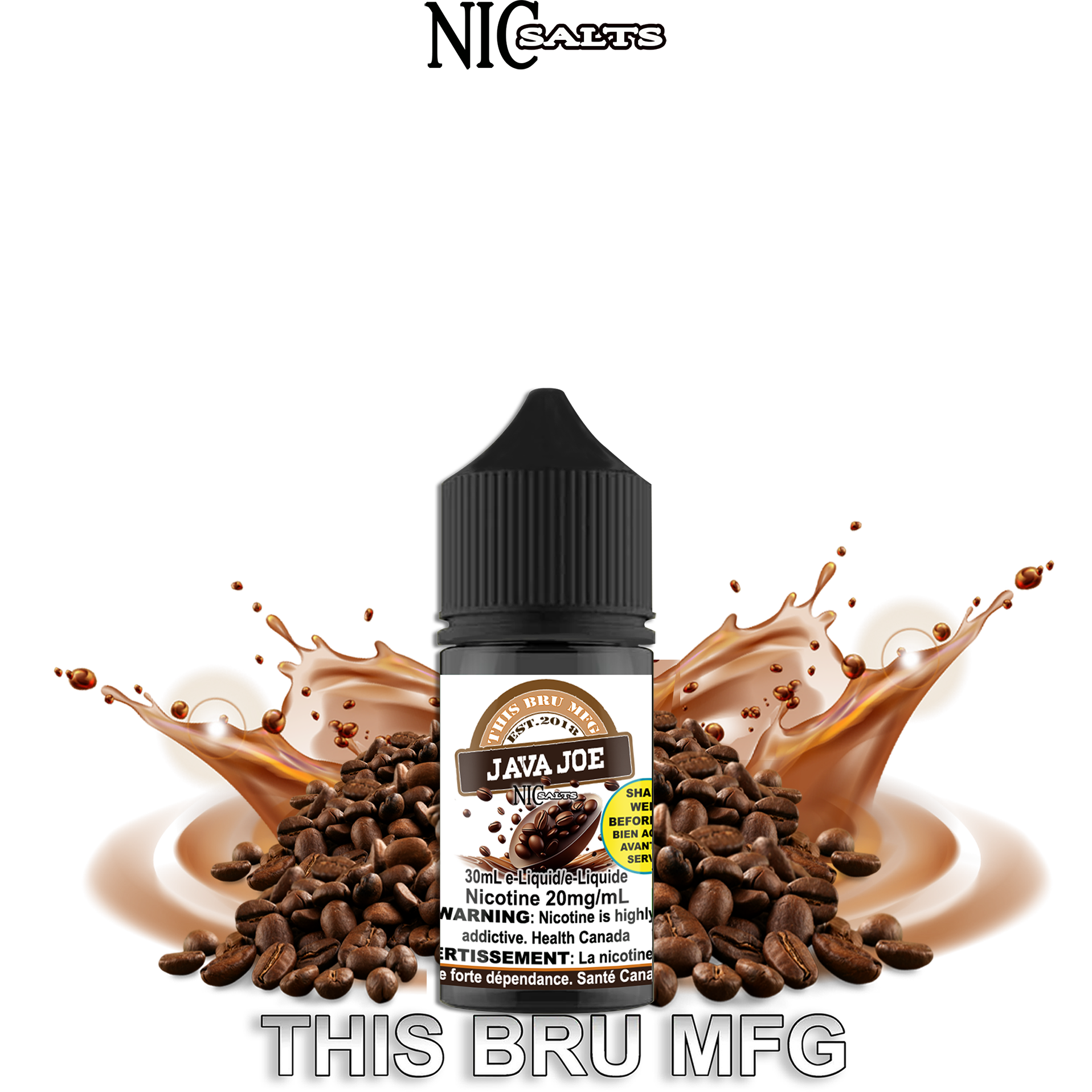 CUSTOM THIS BRU MFG SALT - JAVA JOE 30ML