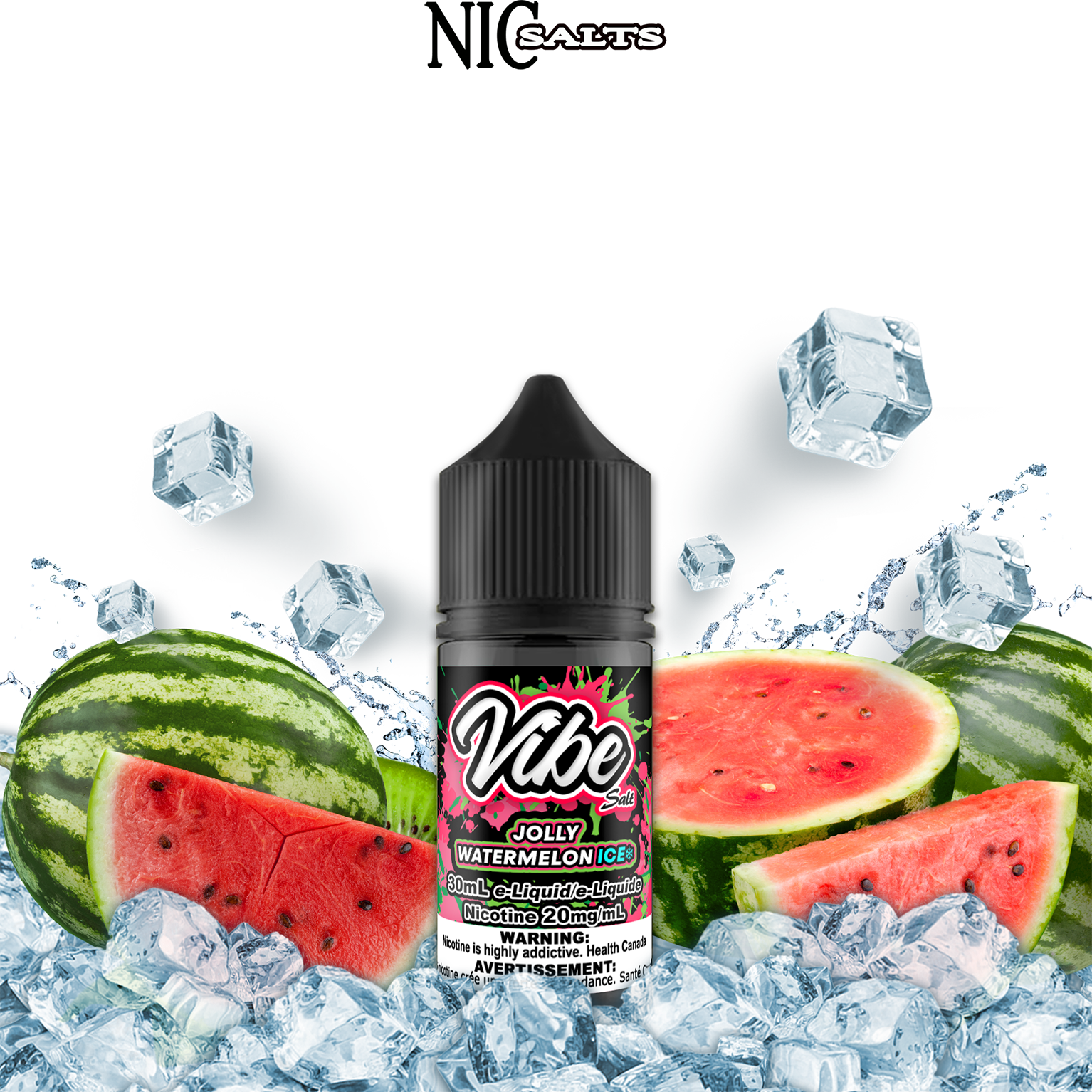 CUSTOM VIBE SALT - JOLLY WATERMELON ICE 30ML