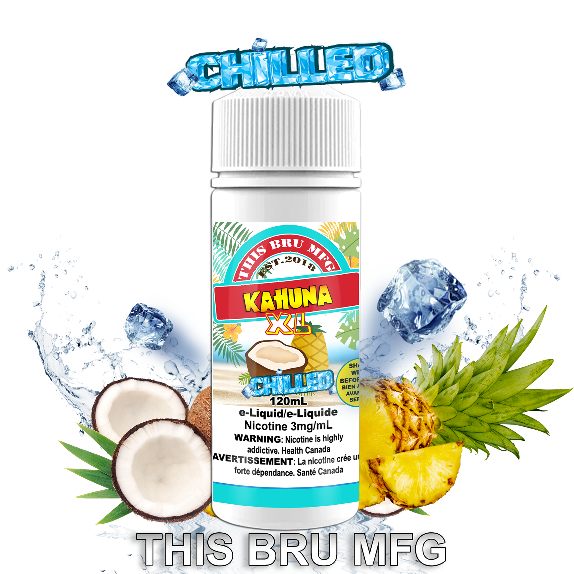 CUSTOM THIS BRU MFG - KAHUNA CHILLED 120ML