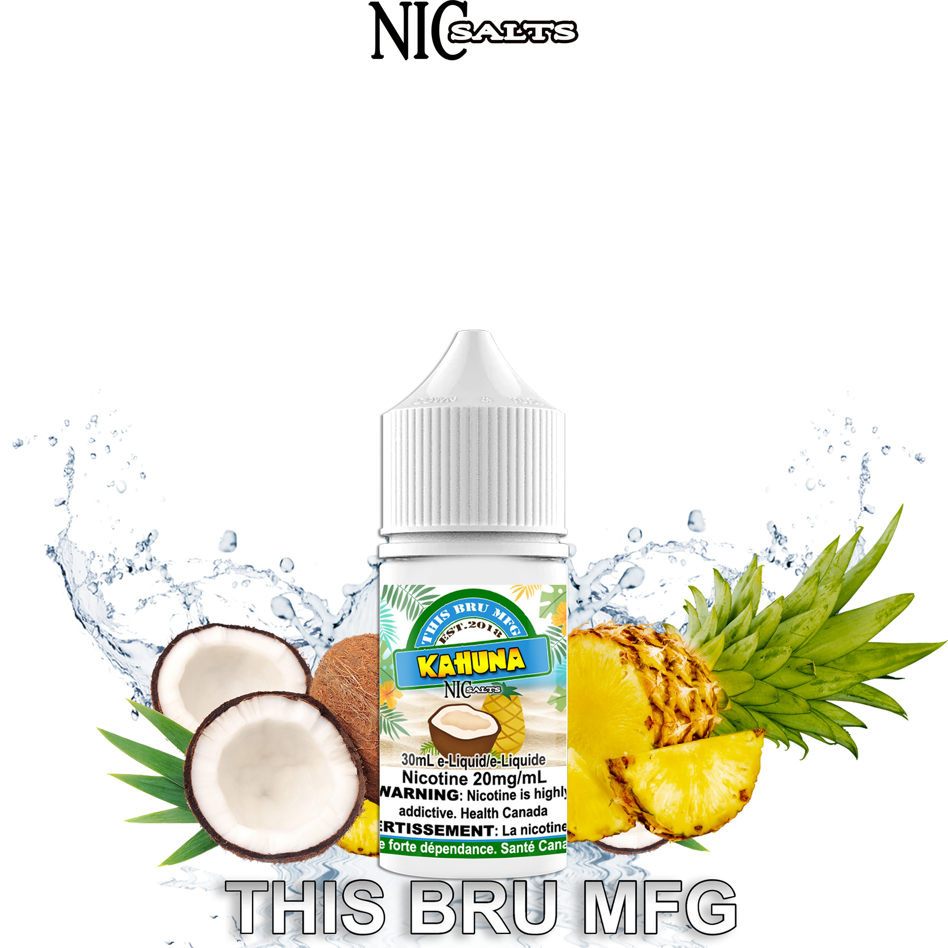 CUSTOM THIS BRU MFG SALT - KAHUNA 30ML