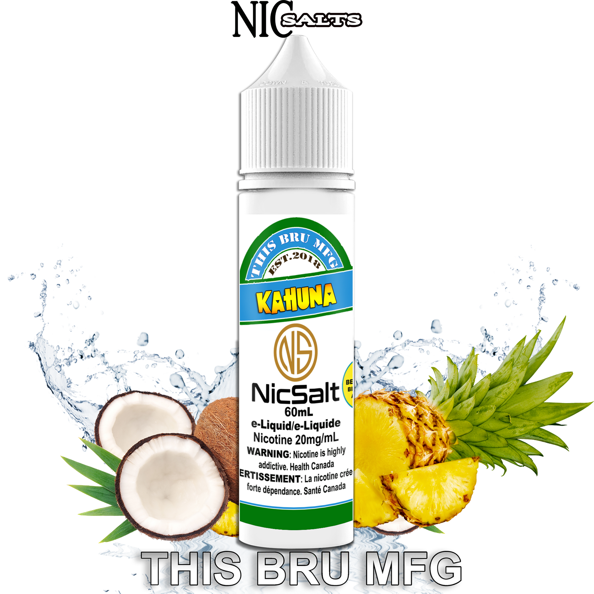 CUSTOM THIS BRU MFG SALT - KAHUNA 60ML