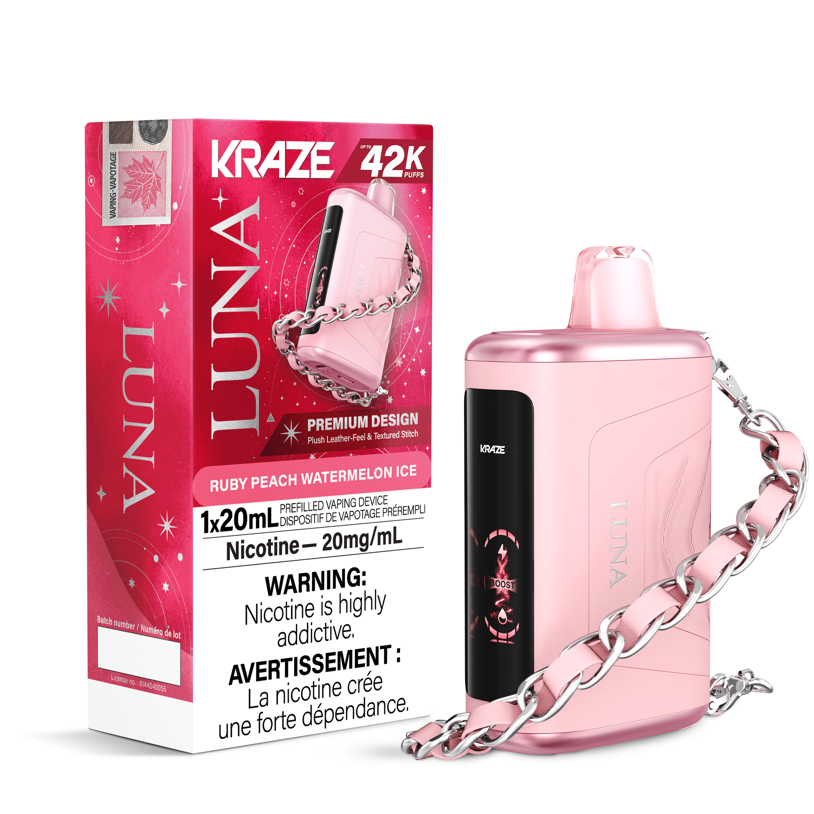 KRAZE LUNA 42K Ruby Peach Watermelon Ice 20MG