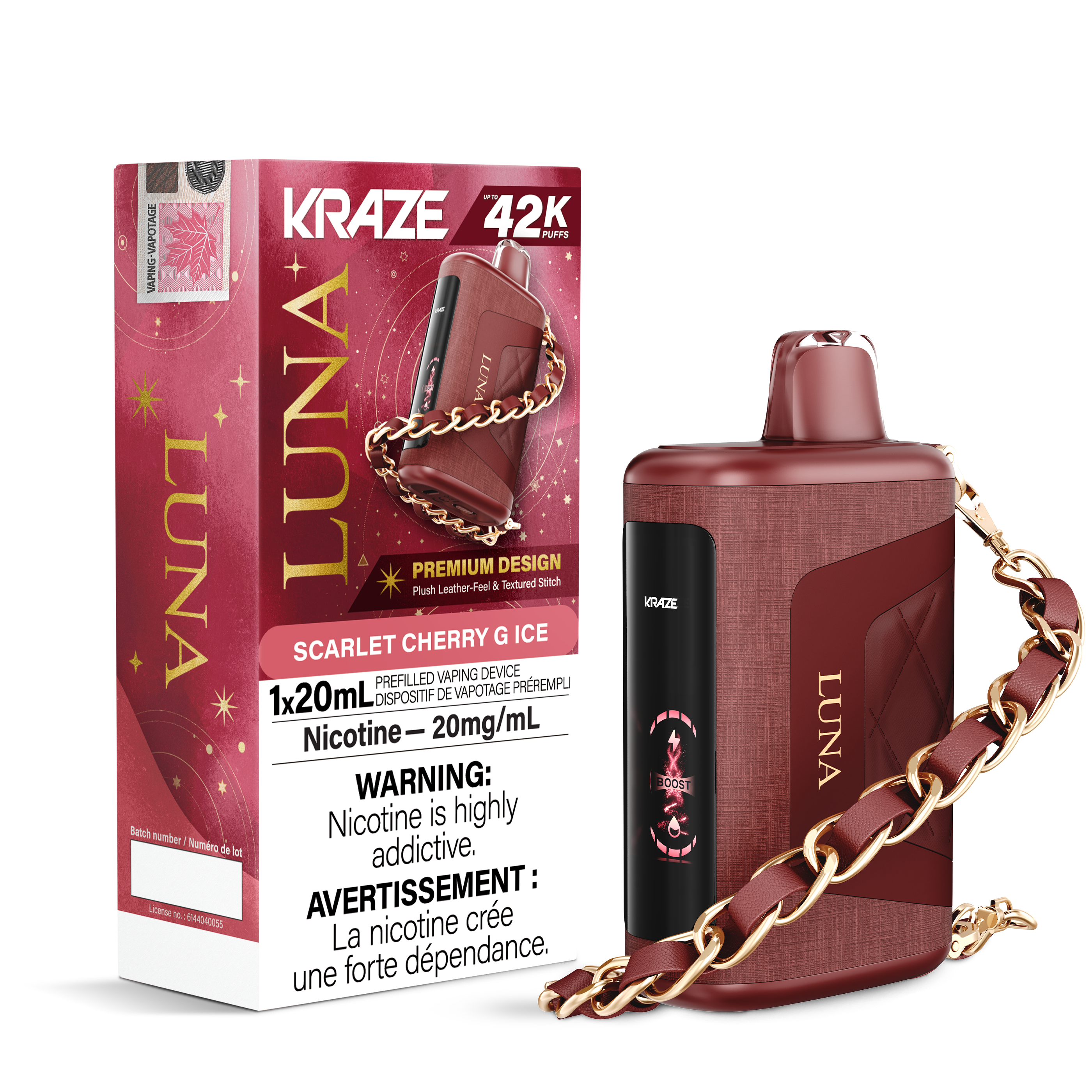 KRAZE LUNA 42K Scarlet Cherry G Ice 20MG