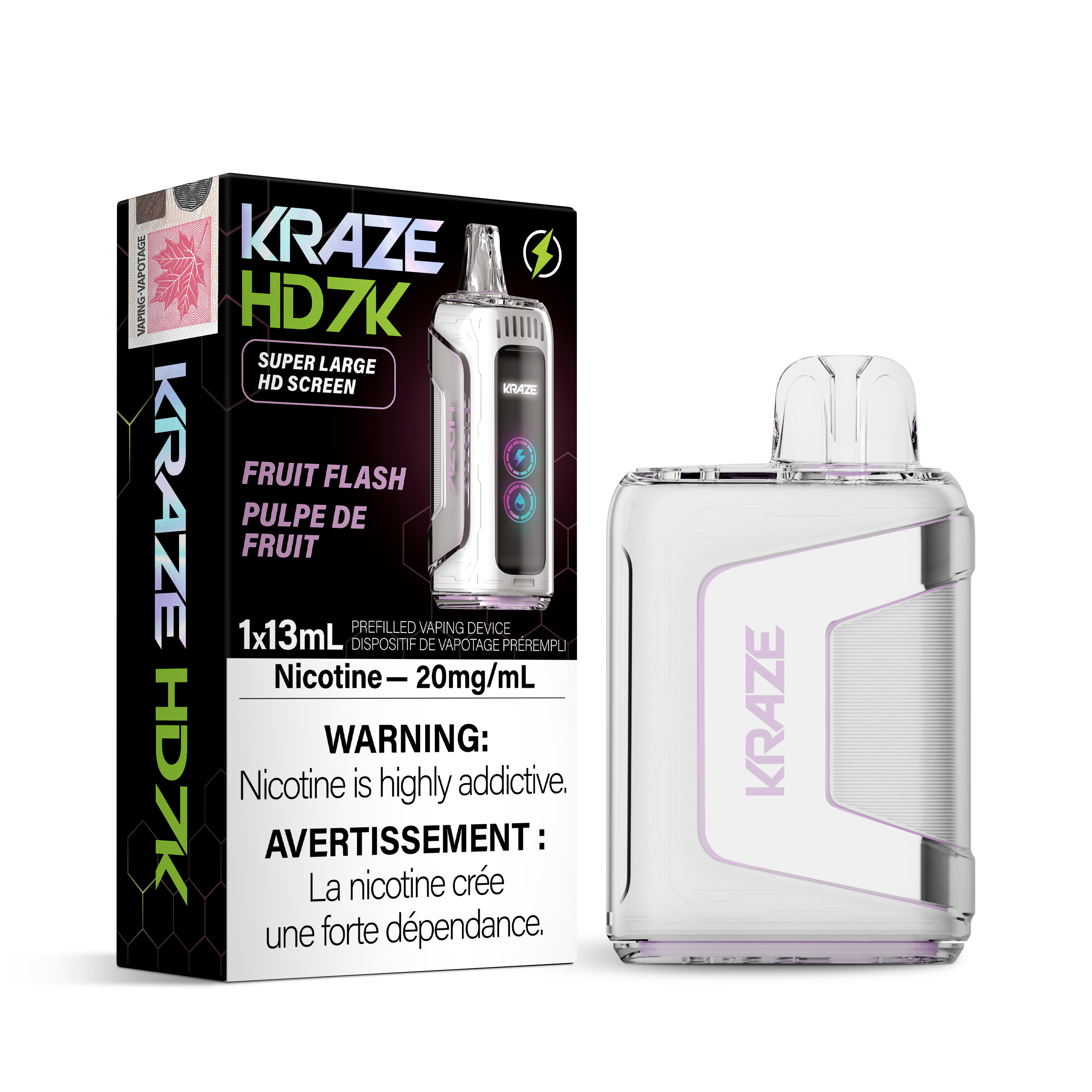 KRAZE HD 7000 FRUIT FLASH 20MG