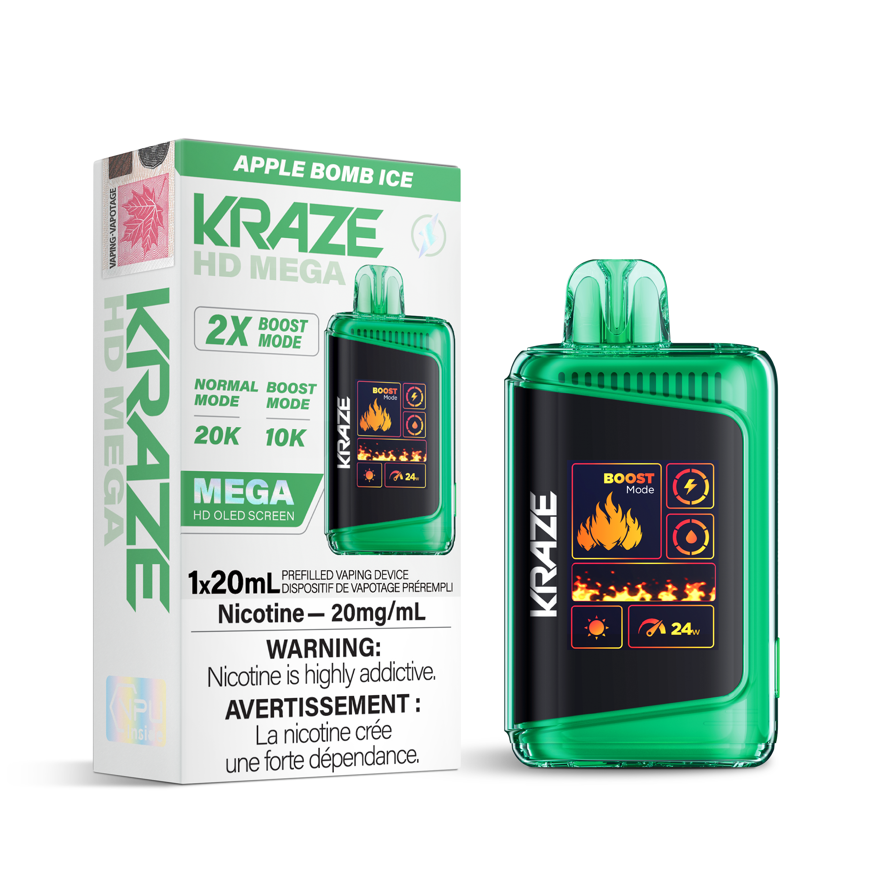 KRAZE HD MEGA 20K DISPOSABLE