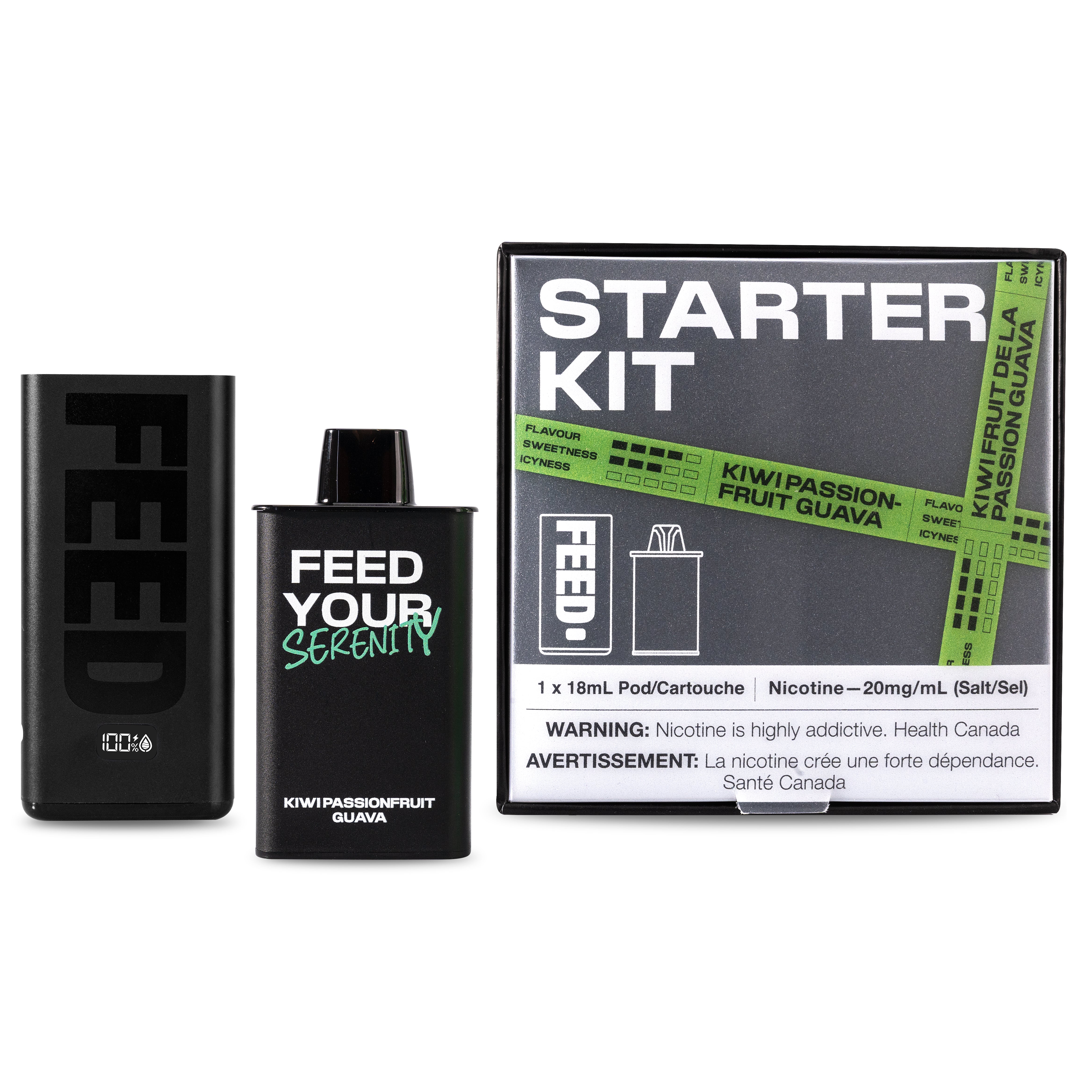 FEED POD 9K KIT KIWI PASSIONFRUIT GUAVA 20ML