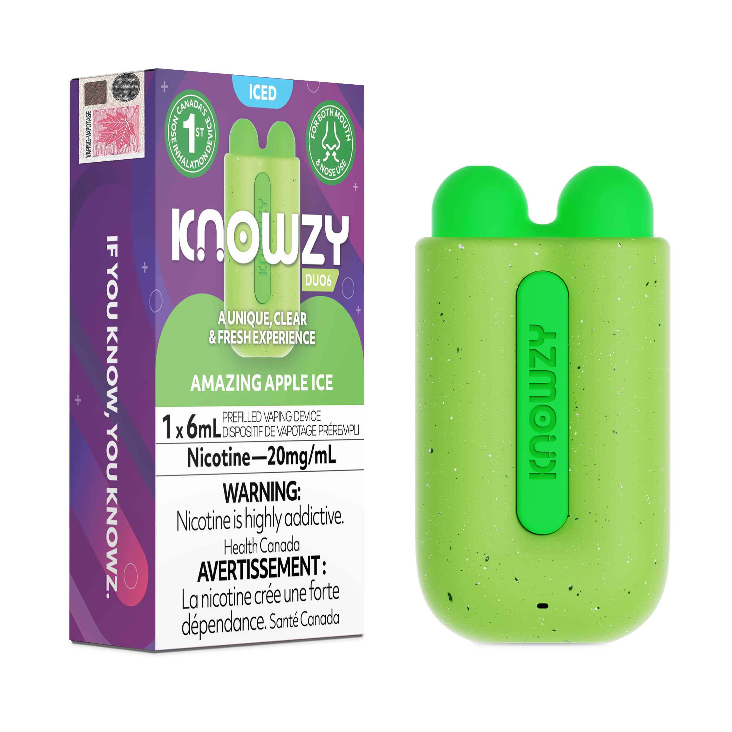 KNOWZY DUO6 Apple Ice 20MG