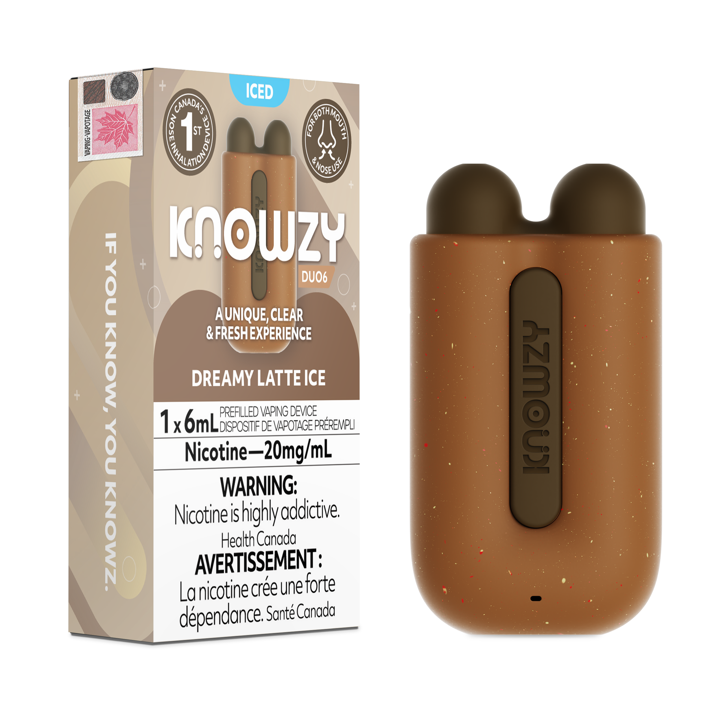 KNOWZY DUO6 Latte Ice 20MG