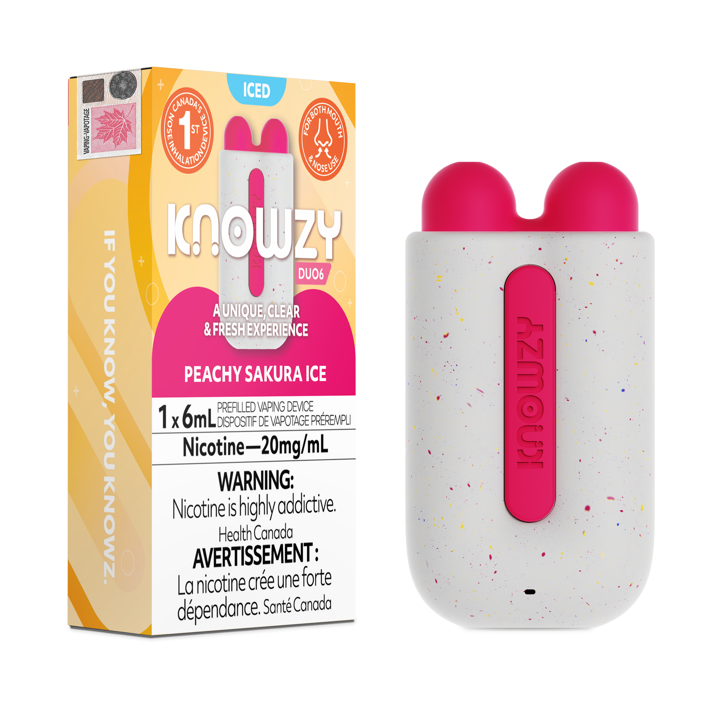 KNOWZY DUO6 Peachy Sakura Ice 20MG