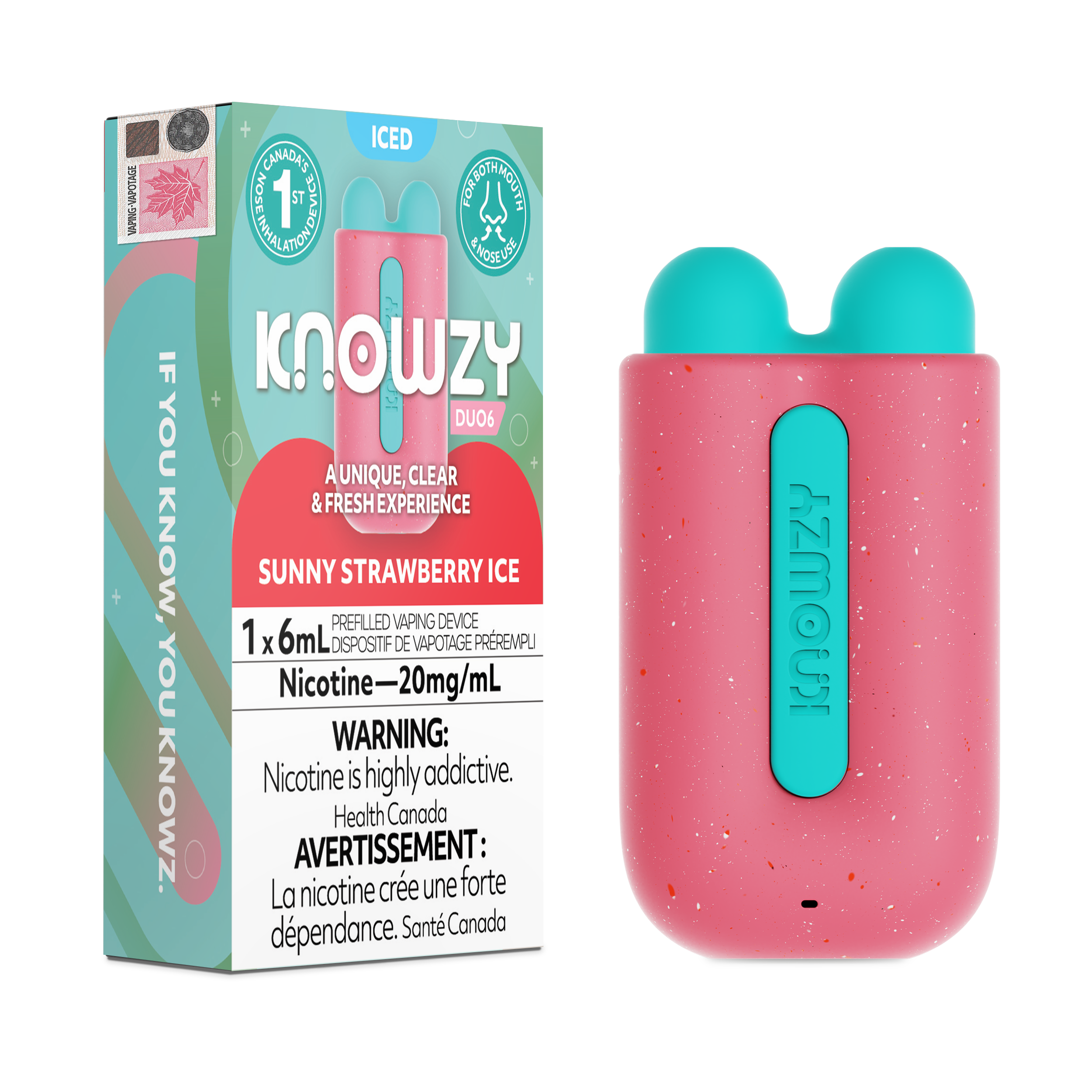 KNOWZY DUO6 Strawberry Ice 20MG