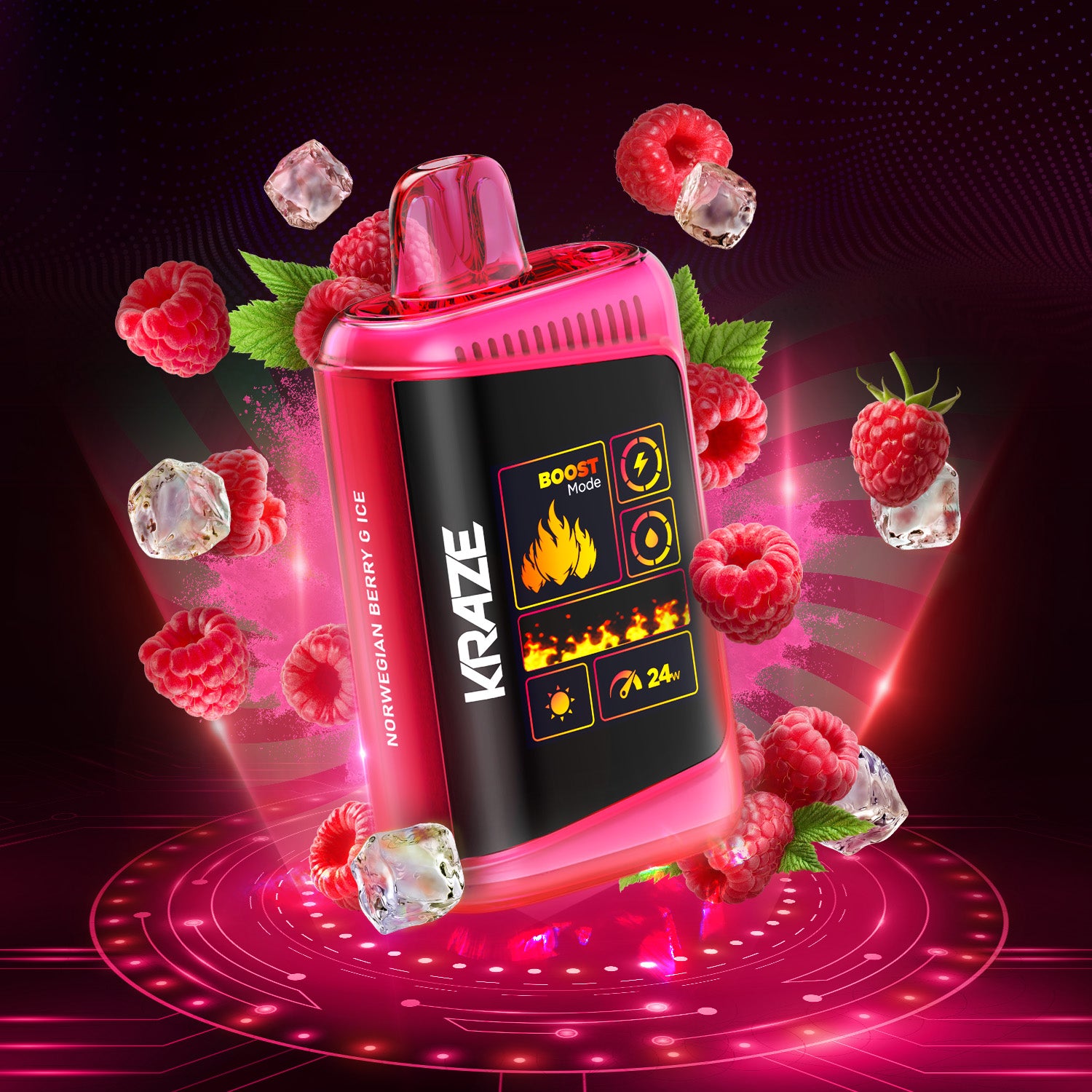 KRAZE HD MEGA 20K NORWEIGAN BERRY G ICE