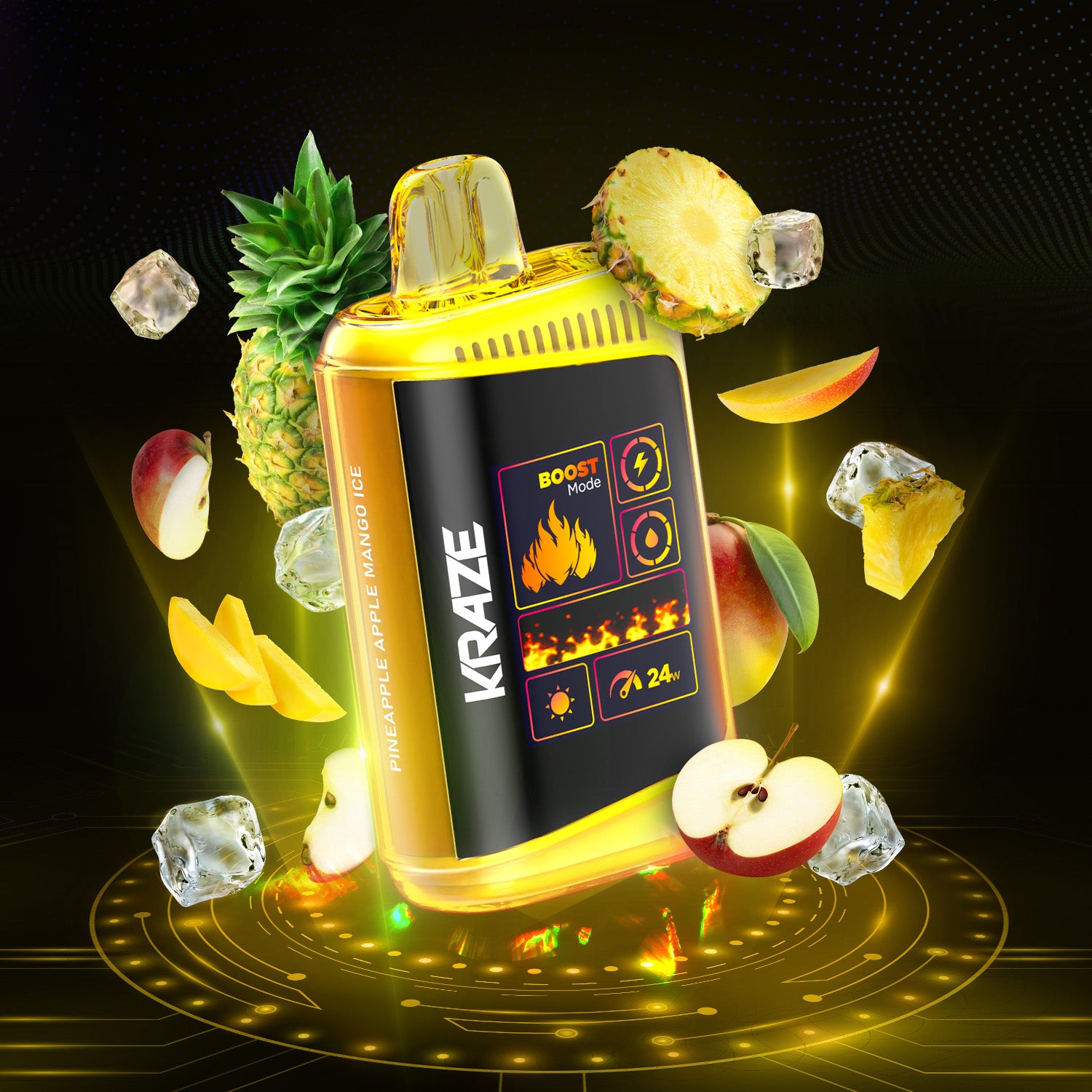 KRAZE HD MEGA 20K PINEAPPLE APPLE MANGO ICE