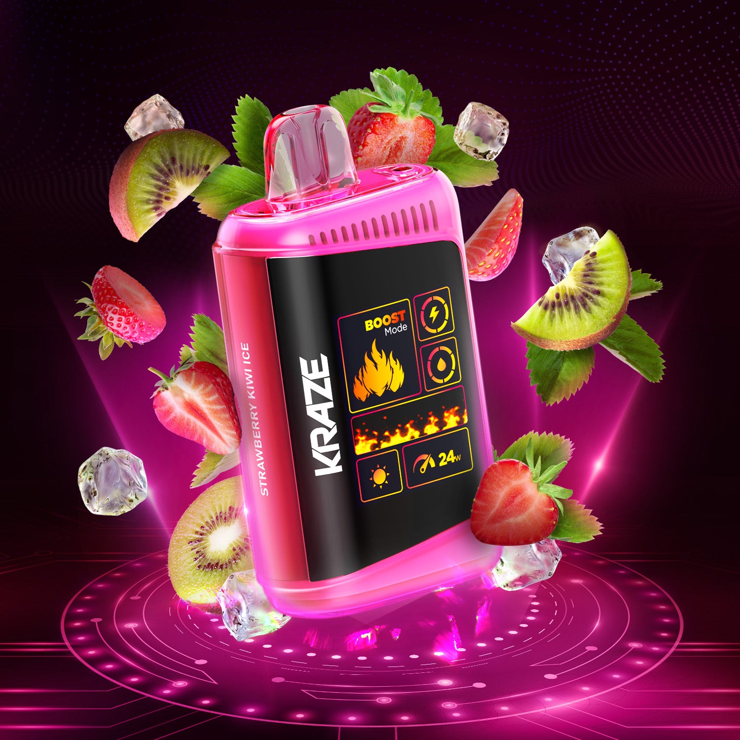 KRAZE HD MEGA 20K STRAWBERRY KIWI ICE