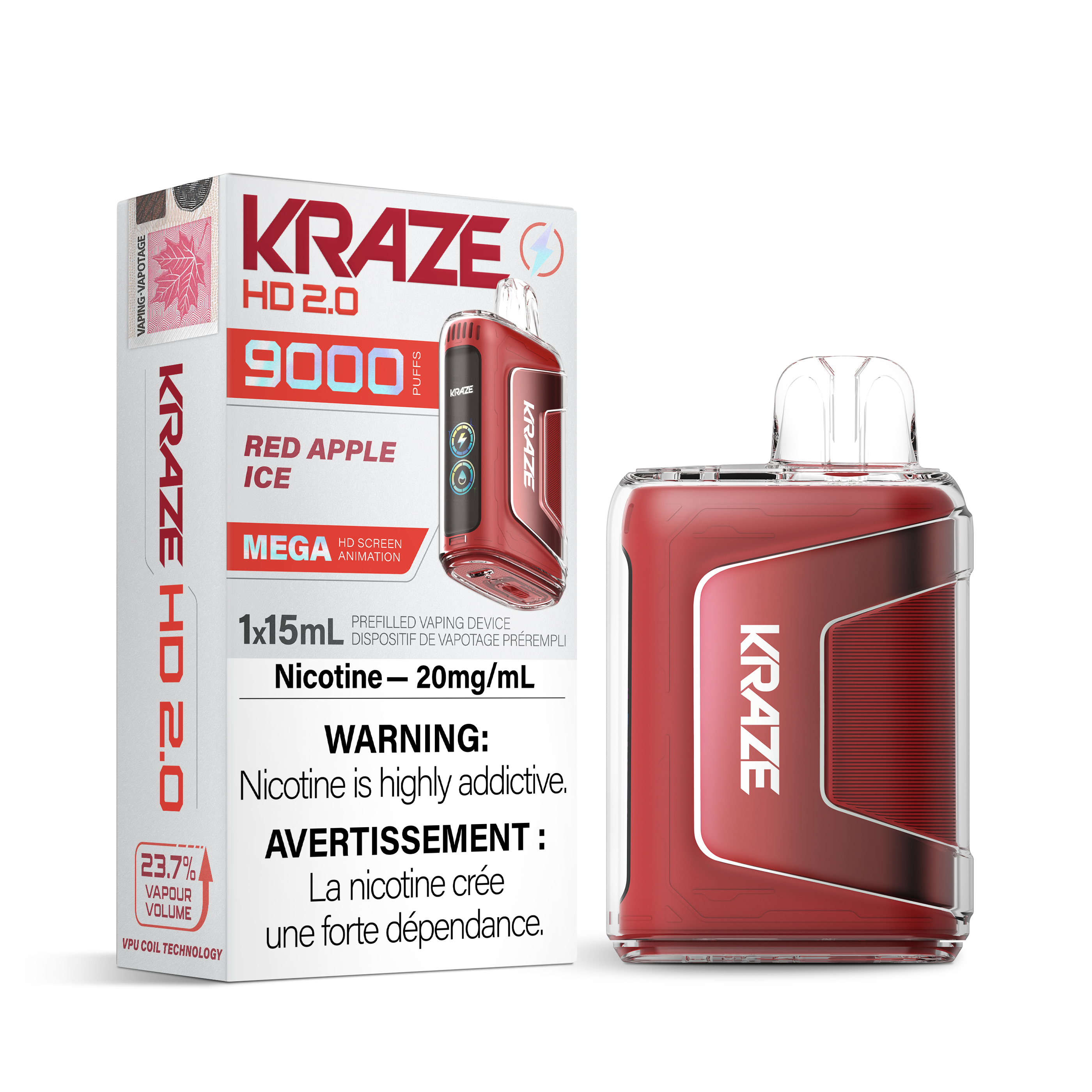 [BC/SK/NL/NS] KRAZE HD 2.0 9K DISPOSABLE
