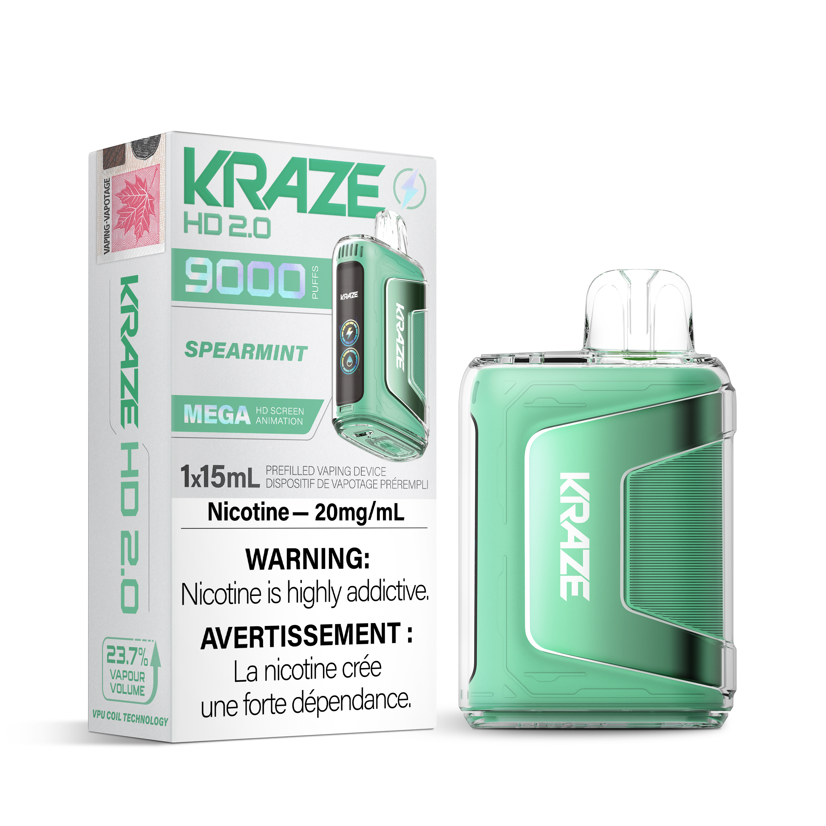 [BC/SK/NL/NS] KRAZE HD 2.0 9K DISPOSABLE