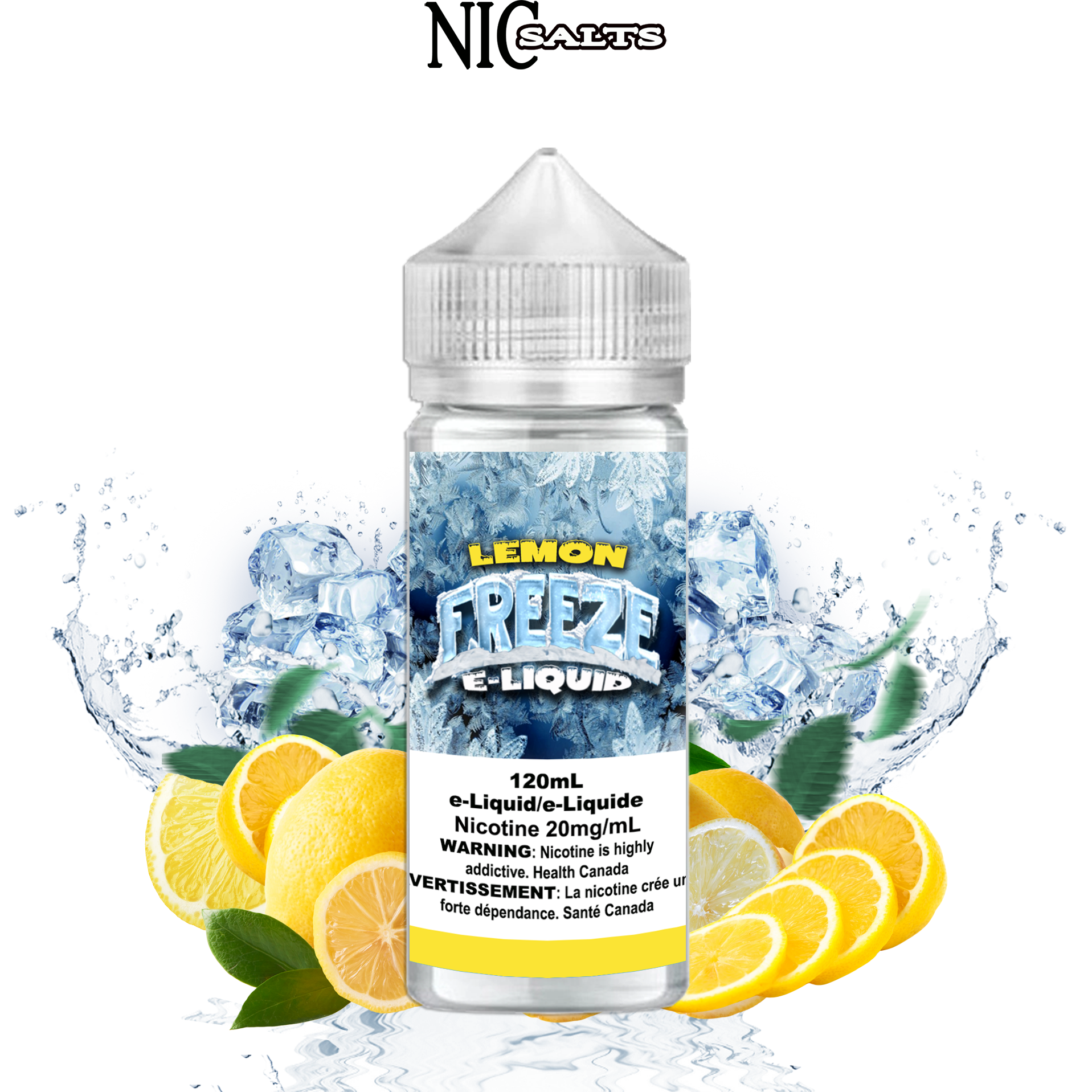 CUSTOM FREEZE SALT - LEMON 120ML