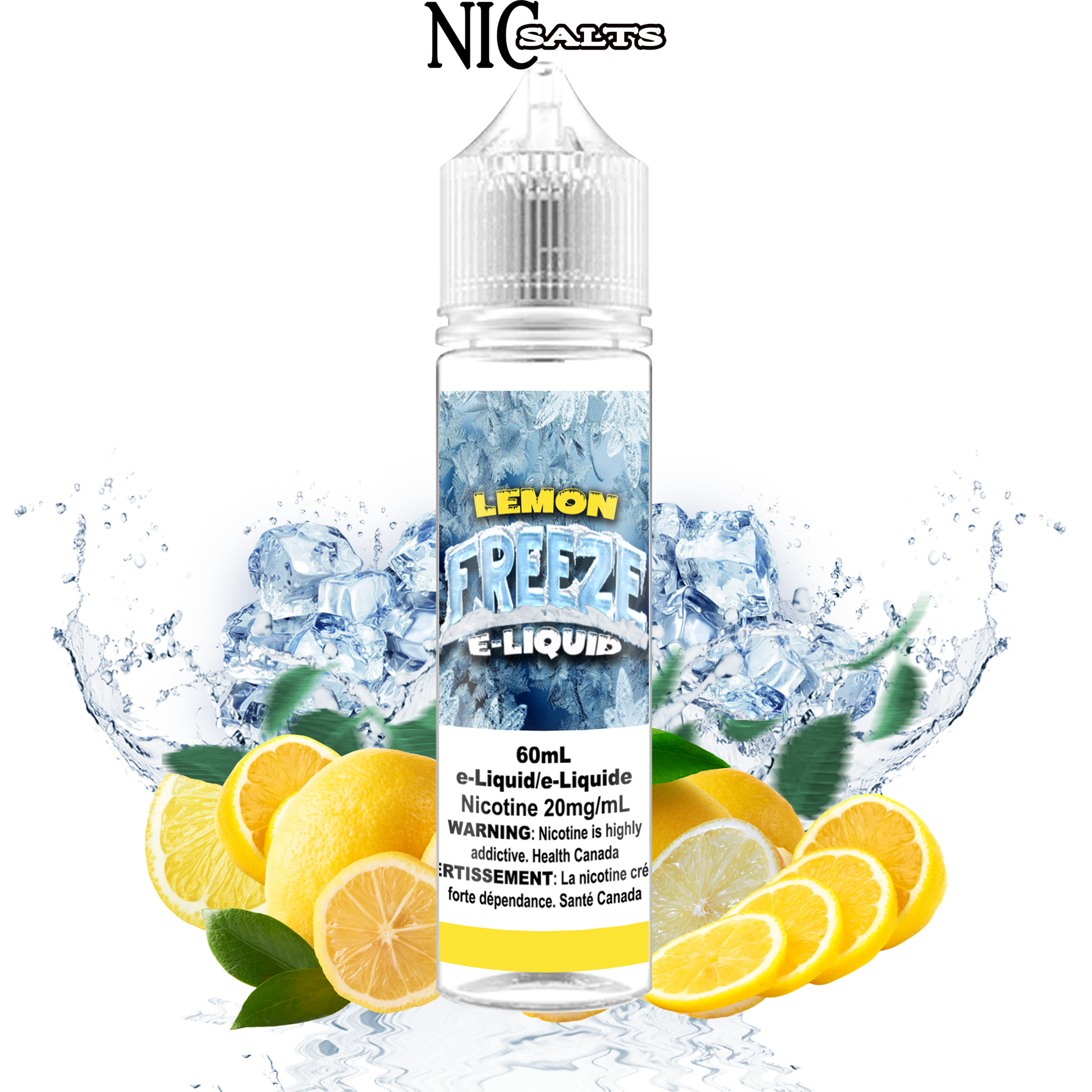 CUSTOM FREEZE SALT - LEMON 60ML