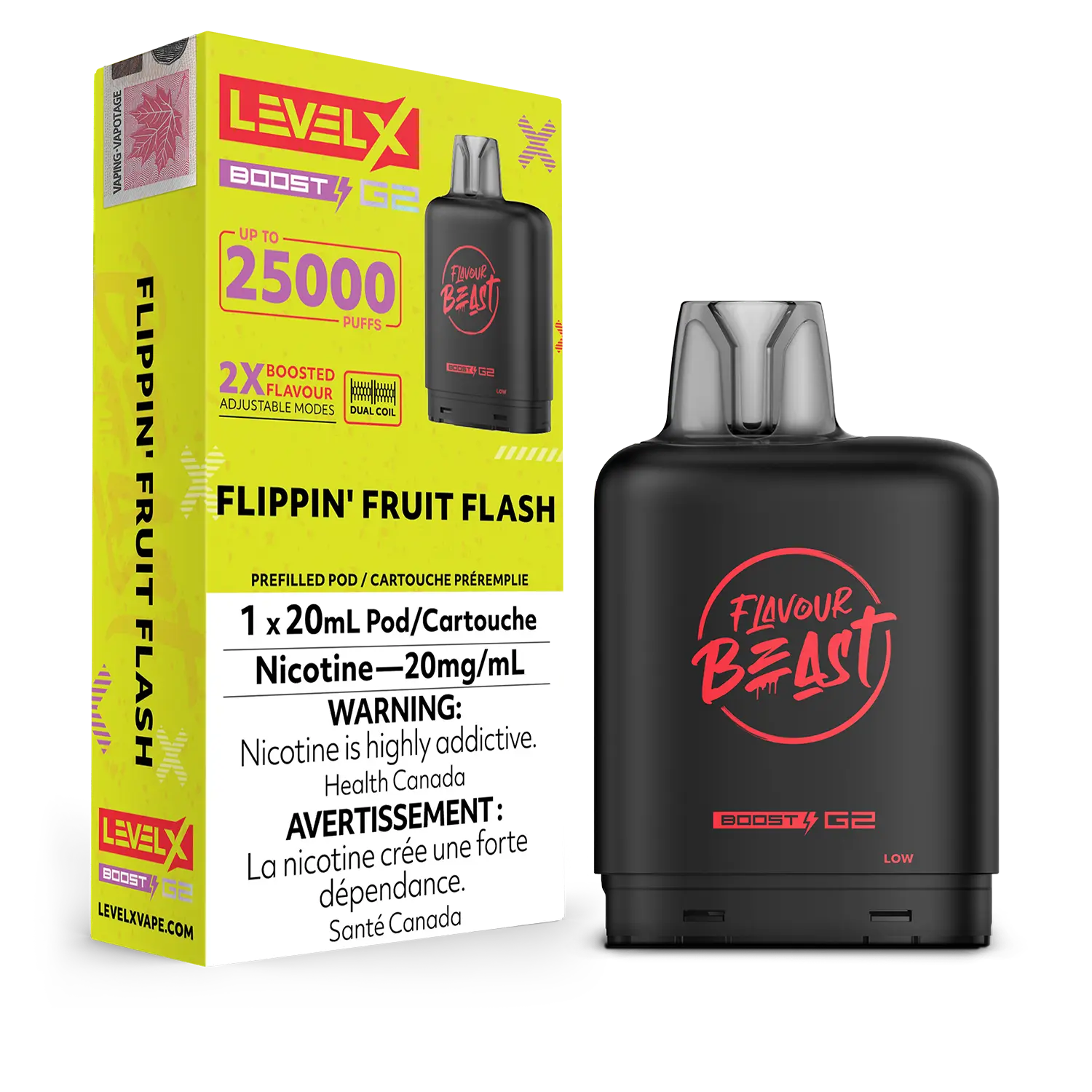 LEVEL X BOOST FLAVOUR BEAST Flippin' Fruit Flash 20MG