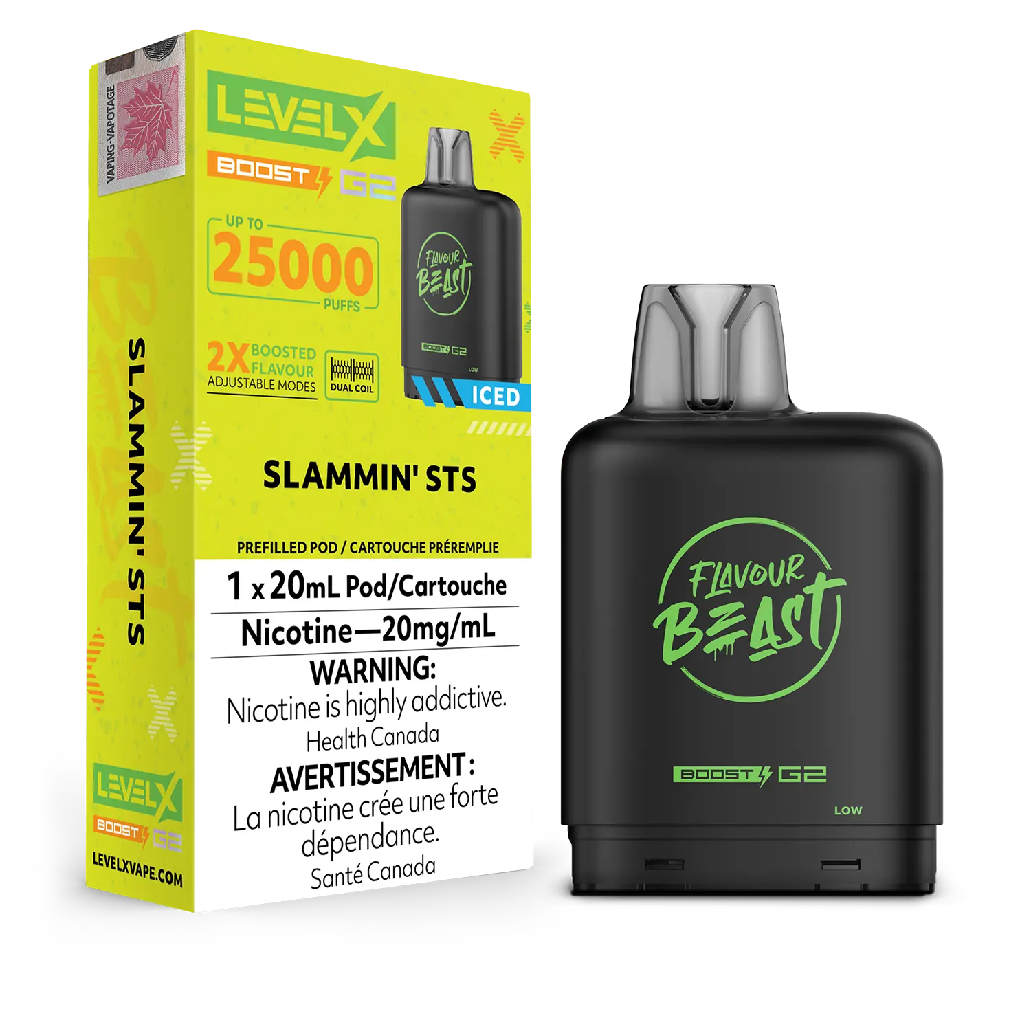 LEVEL X BOOST G2 FLAVOUR BEAST Slammin' STS Ice 20MG