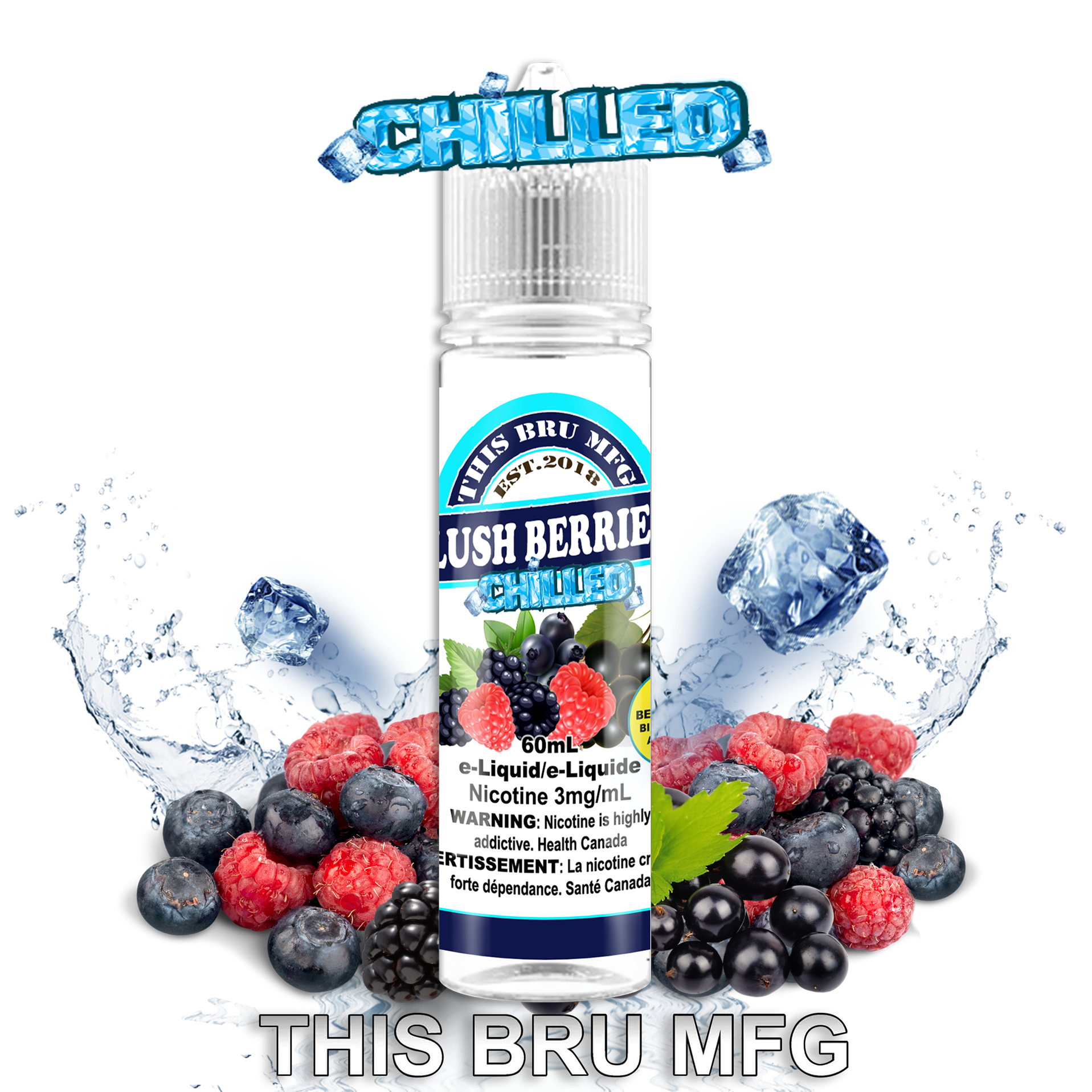 CUSTOM THIS BRU MFG - LUSH BERRIES CHILLED 60ML