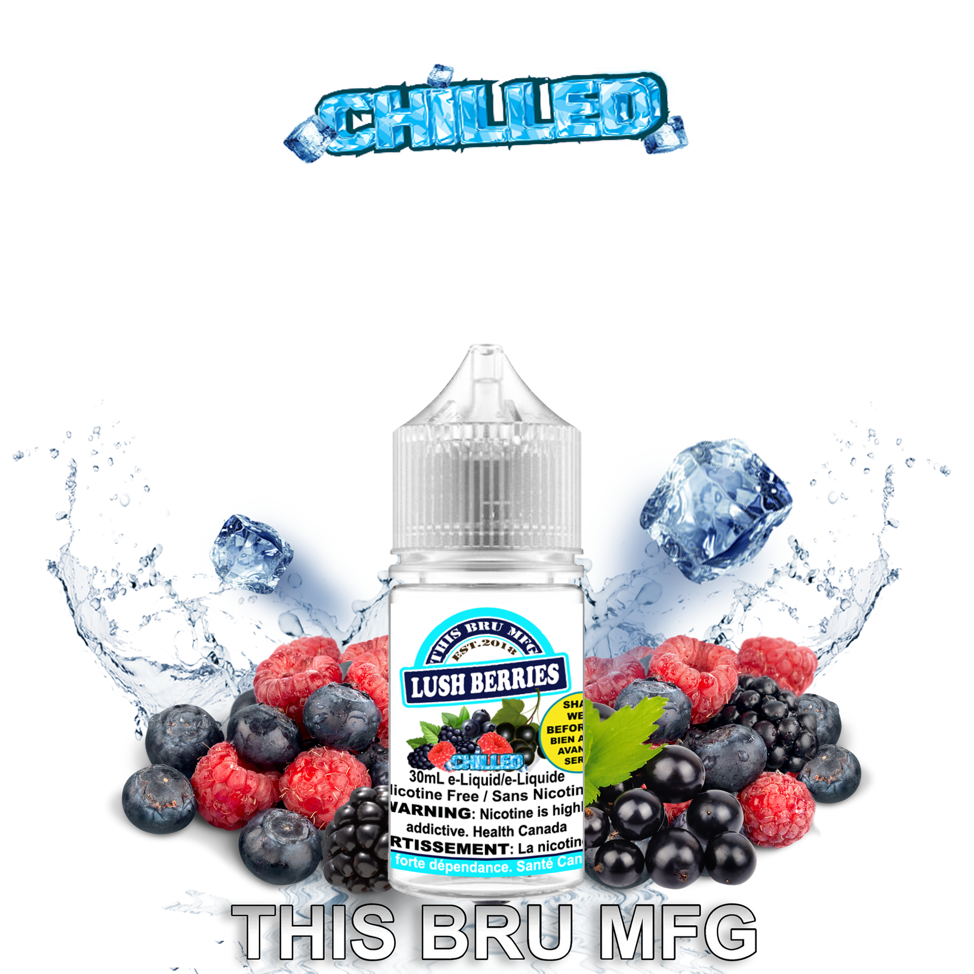 CUSTOM THIS BRU MFG - LUSH BERRIES CHILLED 30ML