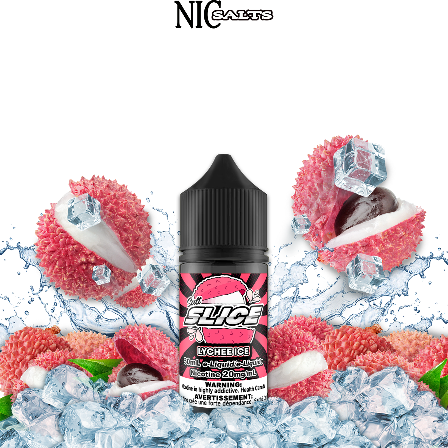 CUSTOM SLICE SALT - LYCHEE ICE 30ML