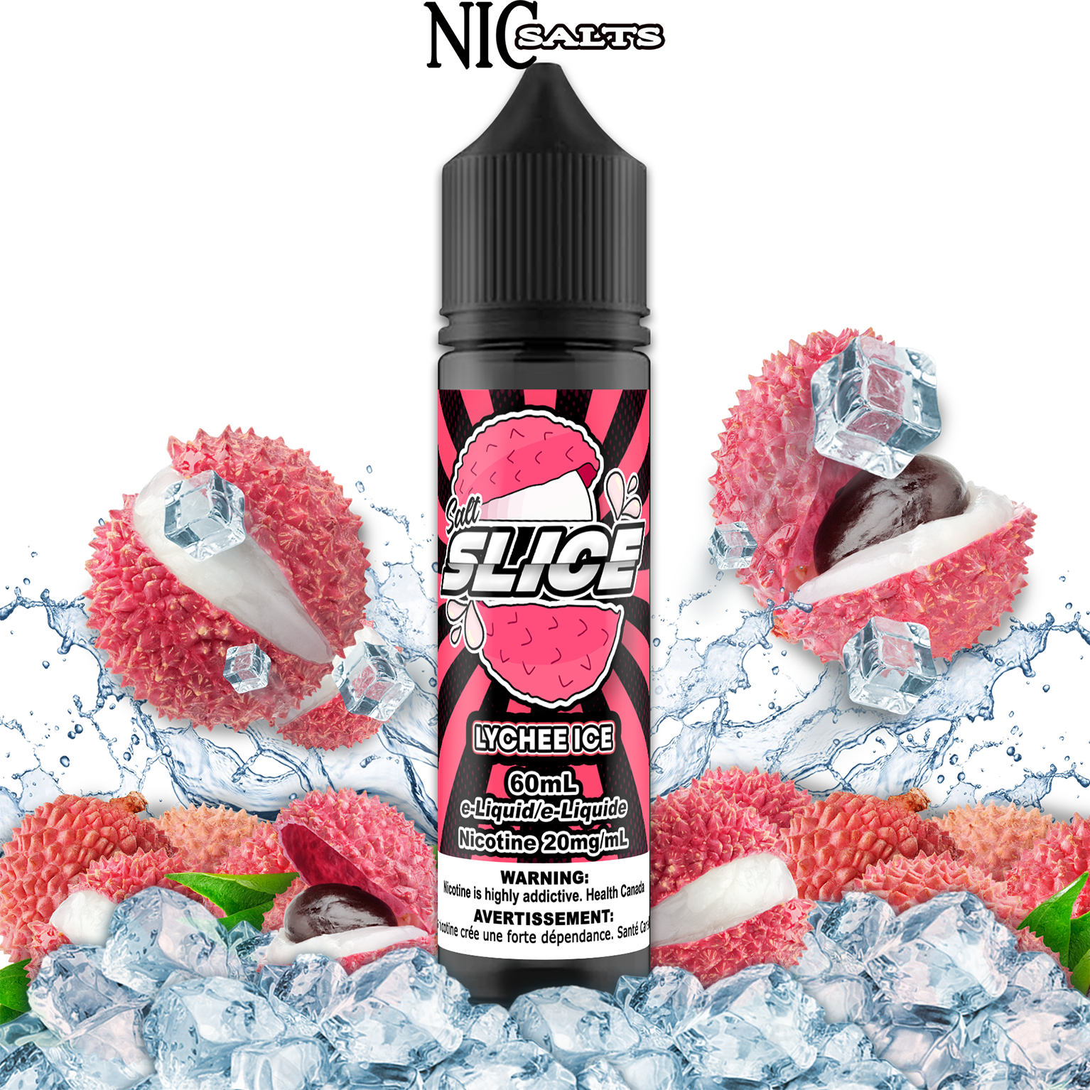 CUSTOM SLICE SALT - LYCHEE ICE 60ML