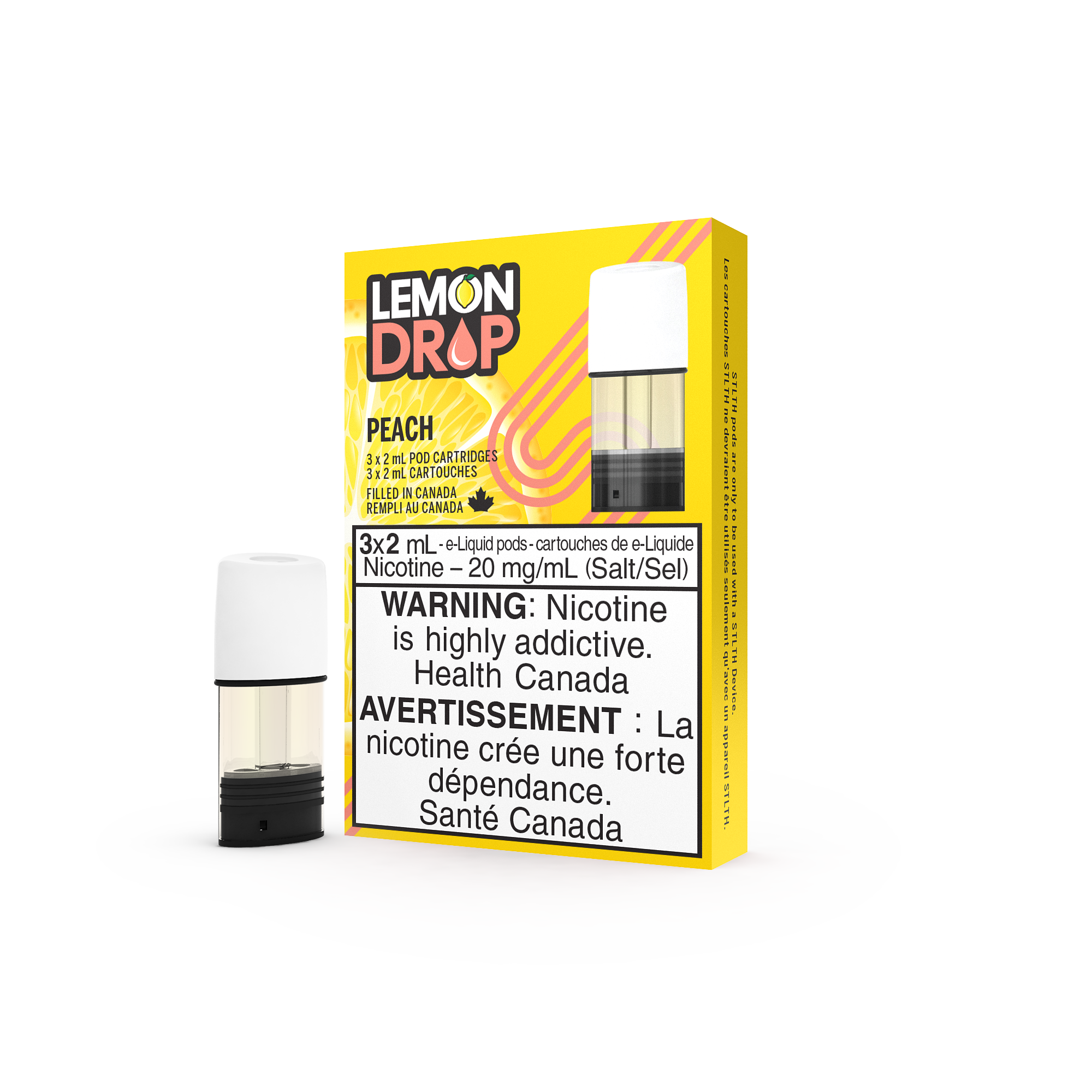 STLTH POD PACK LEMON DROP - PEACH