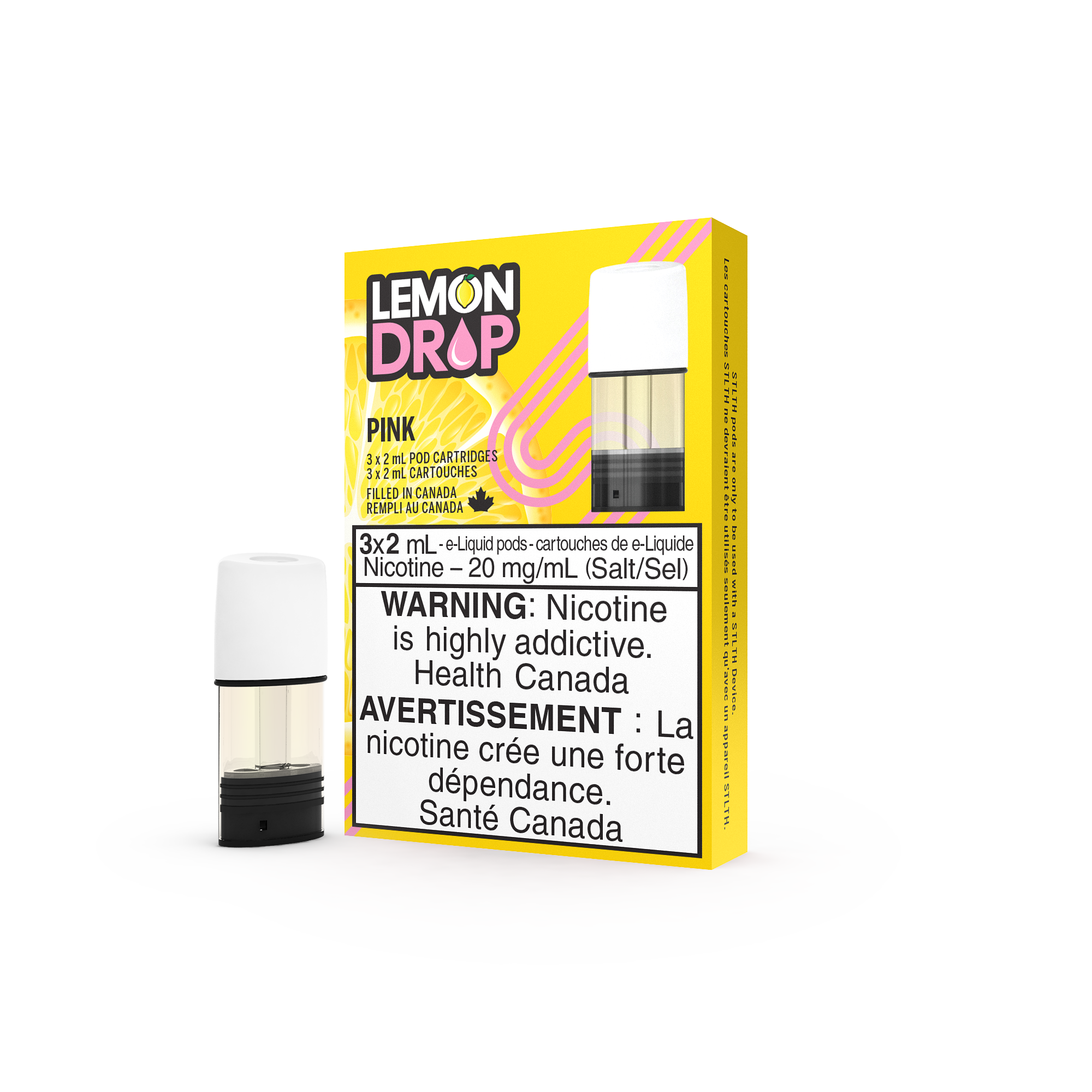 STLTH POD PACK LEMON DROP - PINK