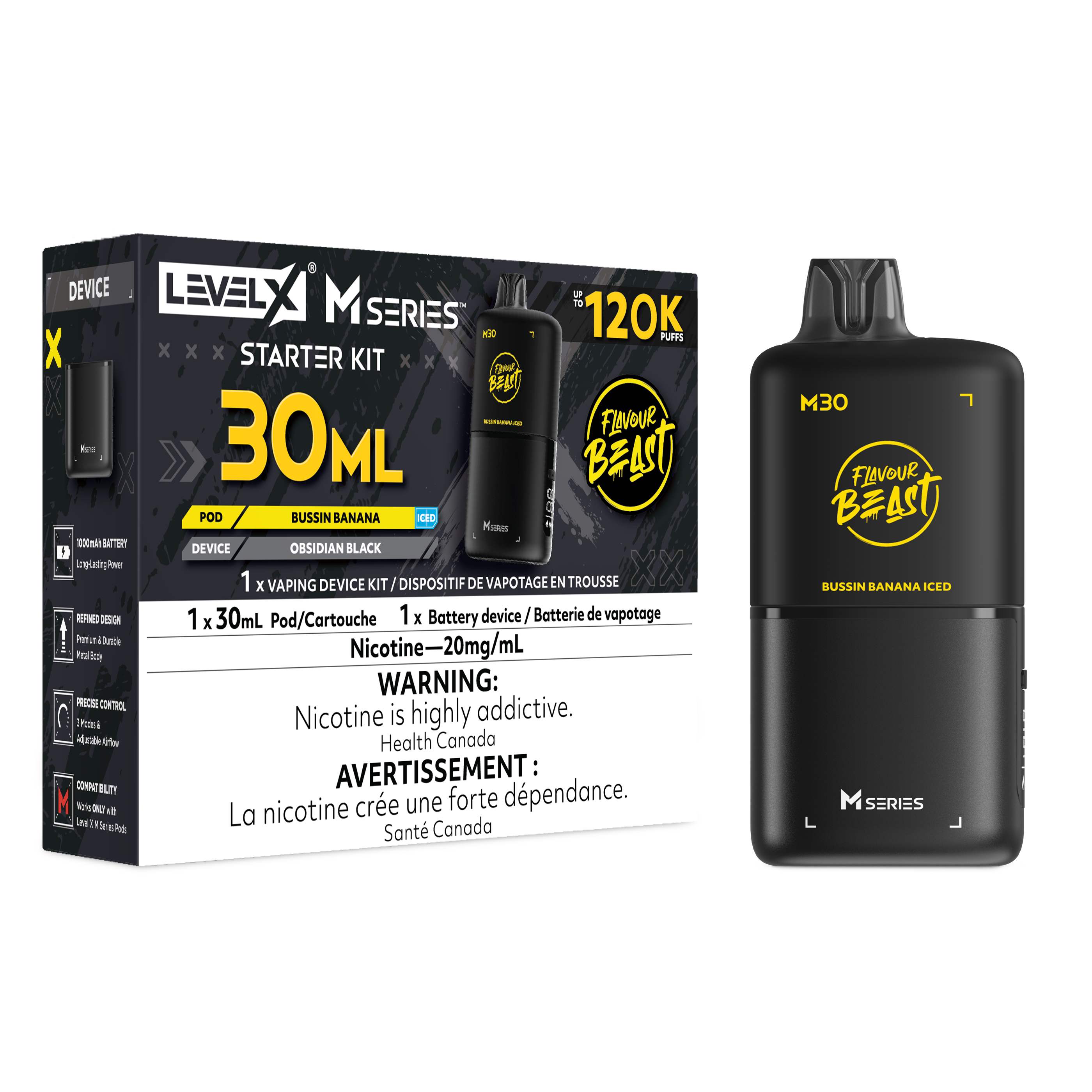 FLAVOUR BEAST LEVEL X M SERIES M30 120K KIT