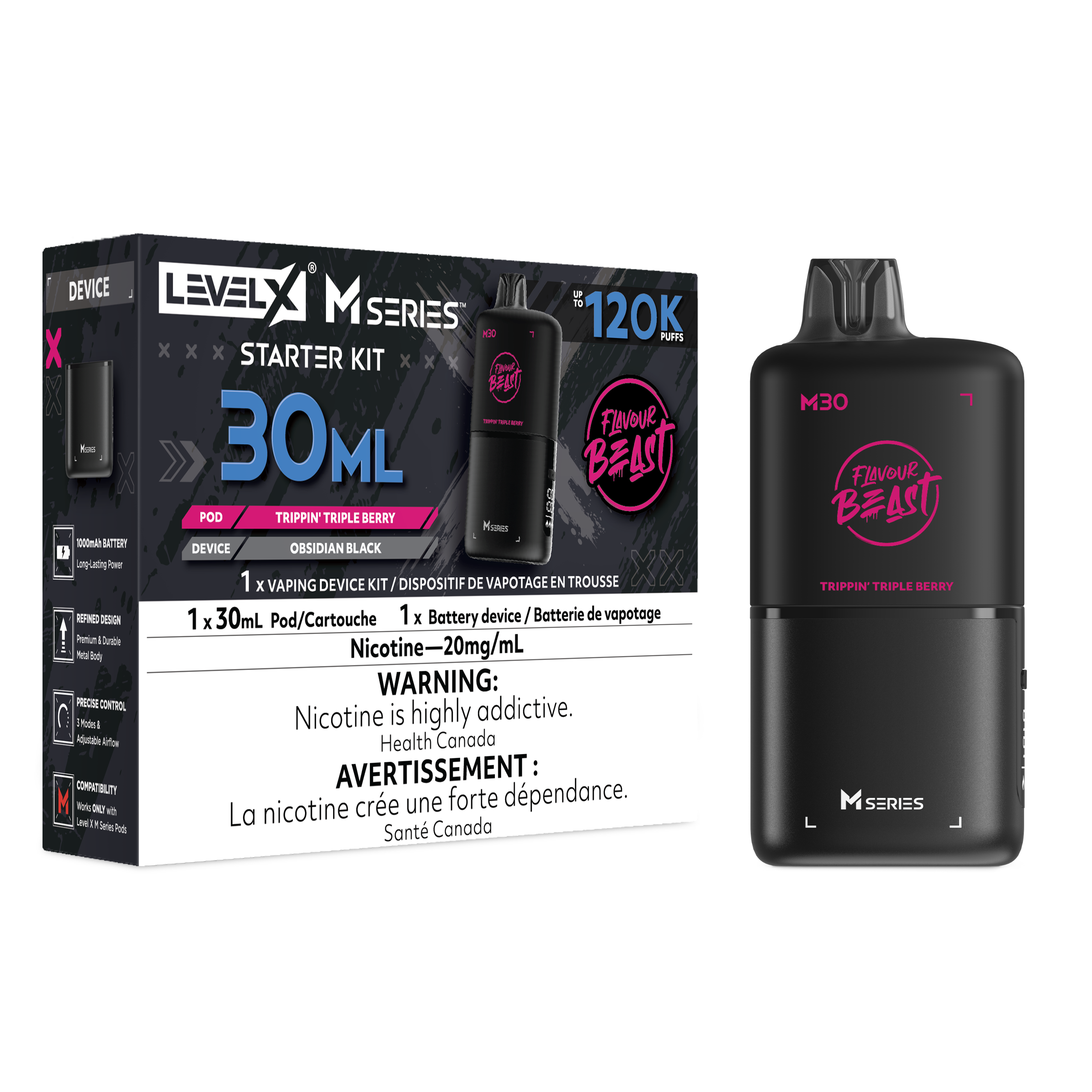 [BC/SK/NL] FLAVOUR BEAST LEVEL X M SERIES M30 120K KIT