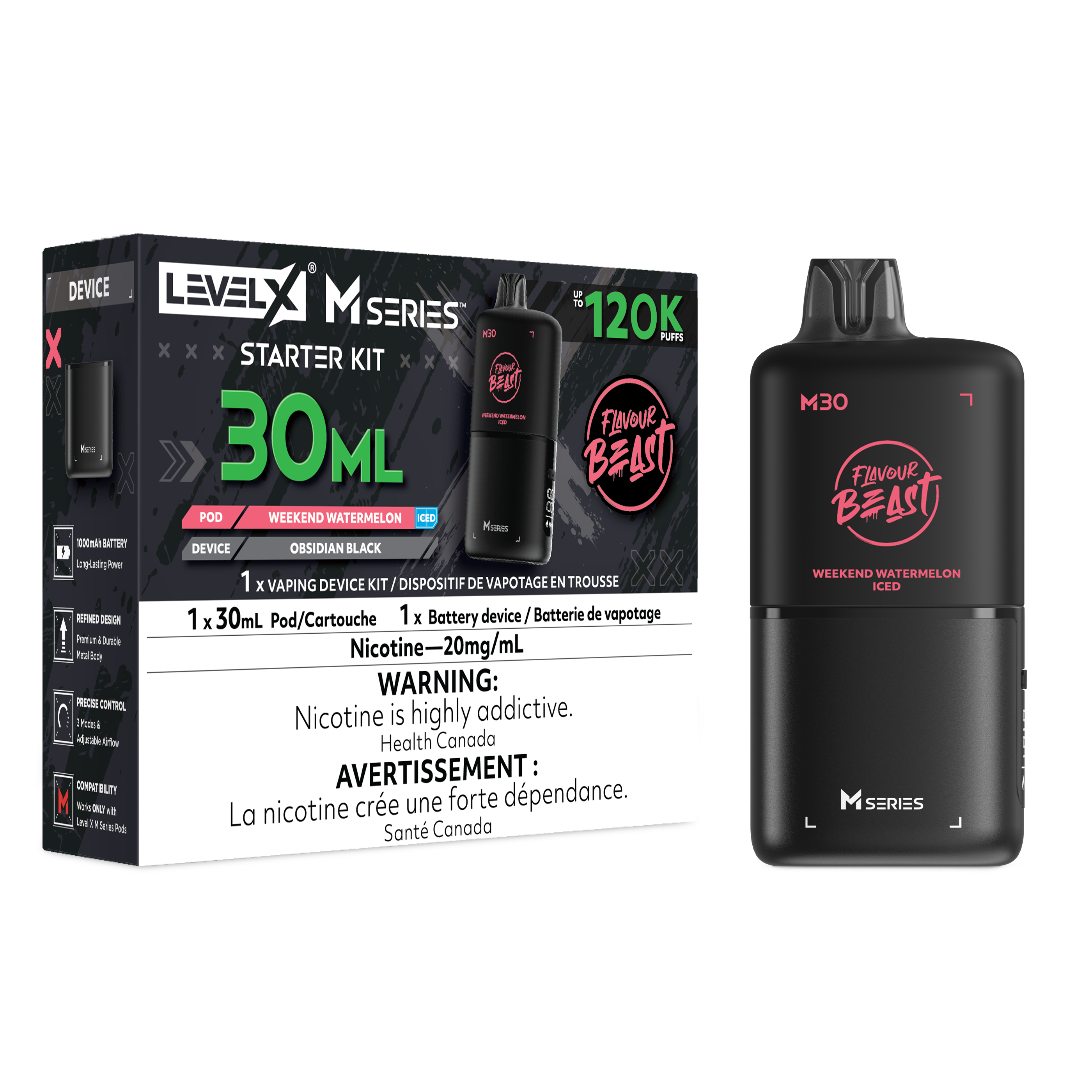 [BC/SK/NL] FLAVOUR BEAST LEVEL X M SERIES M30 120K KIT