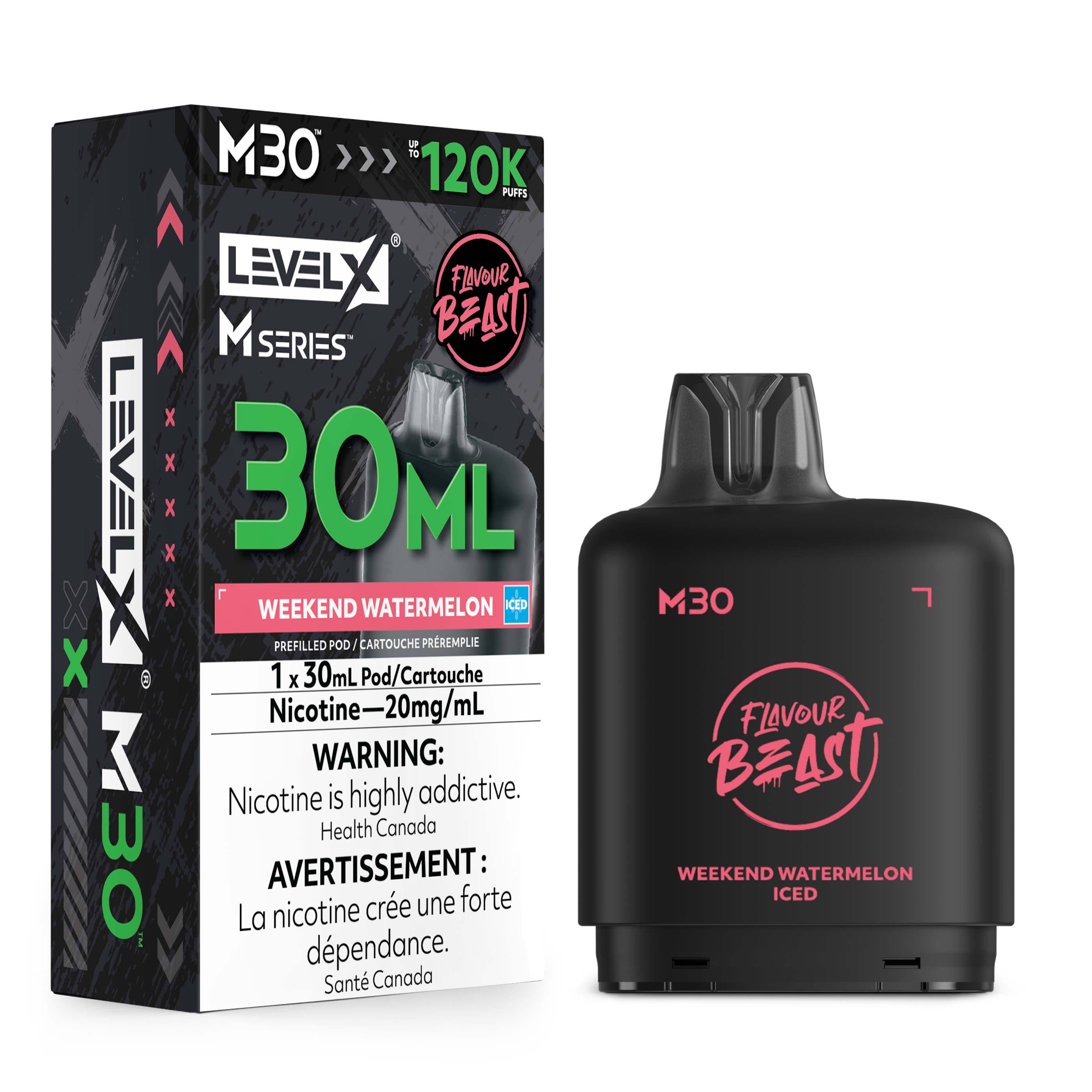 [BC/SK/NL] FLAVOUR BEAST LEVEL X M SERIES M30 120K POD